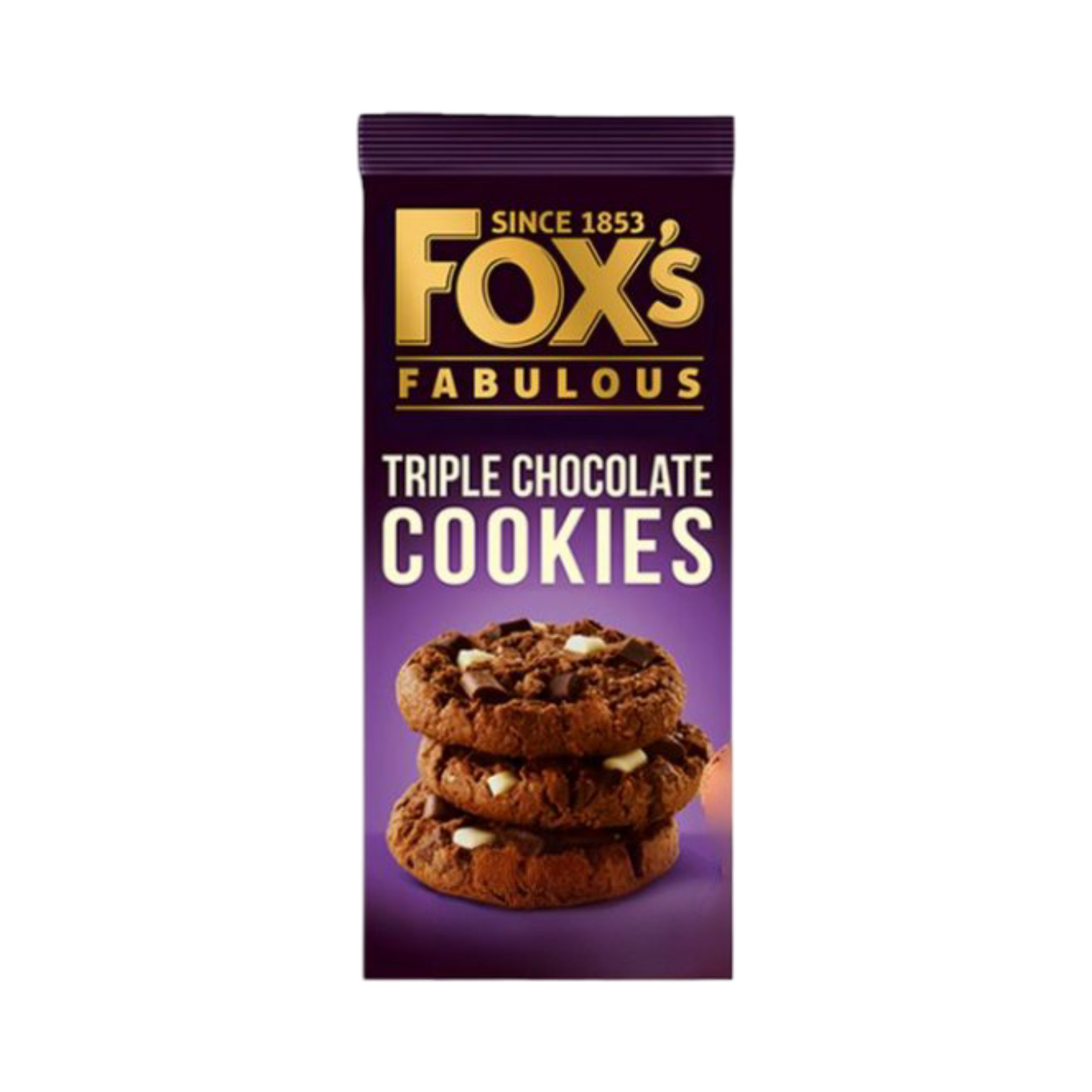 FOX'S TRIPLE CHOCOLATE COOKIES 180g PACKET