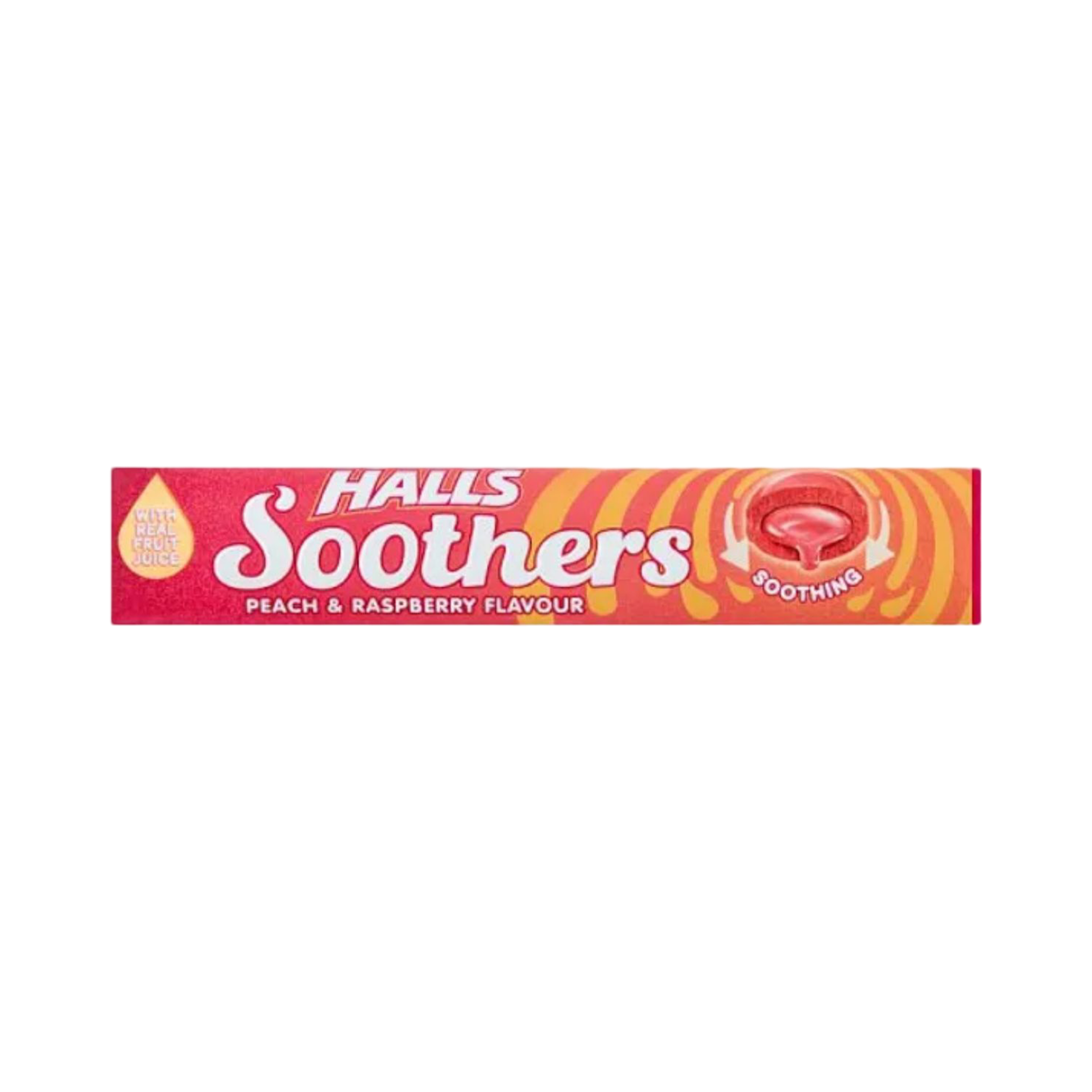 HALLS SOOTHERS PEACH & RASPBERRY FLAVOUR 45g