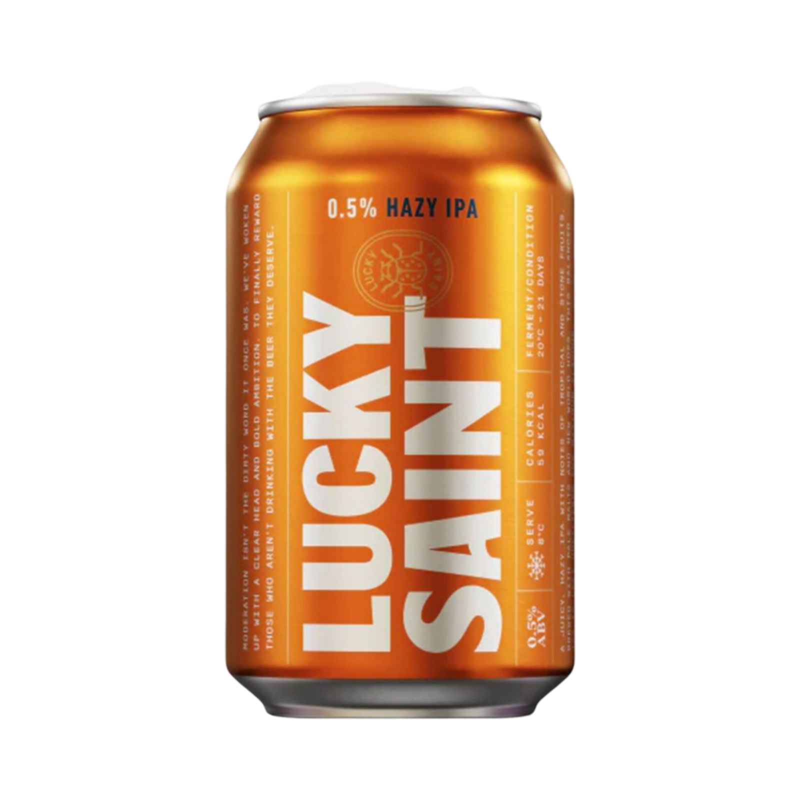 LUCKY SAINT HAZY IPA ALCOHOL FREE 330ml CAN