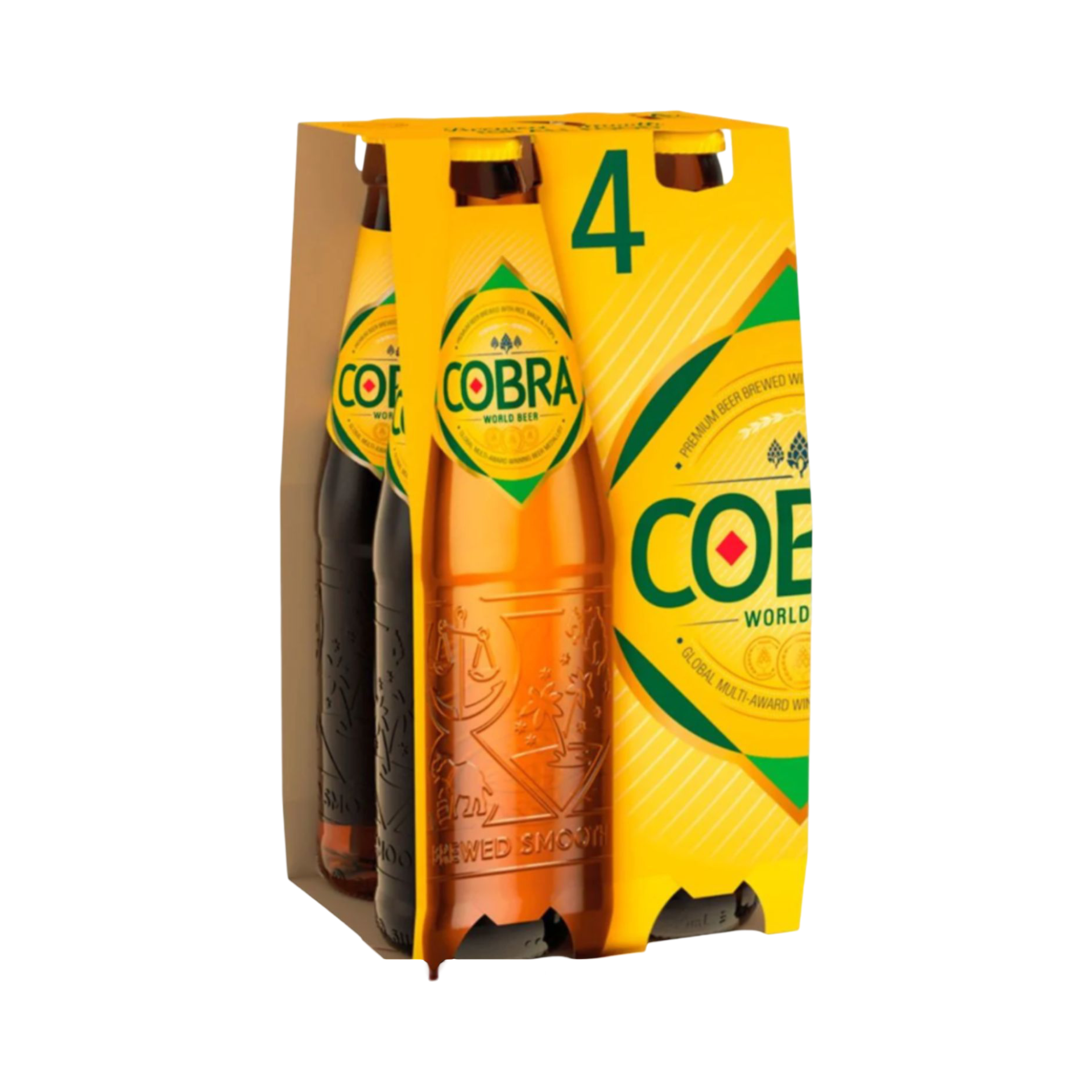 COBRA BEER 4x330ml BOTTLES