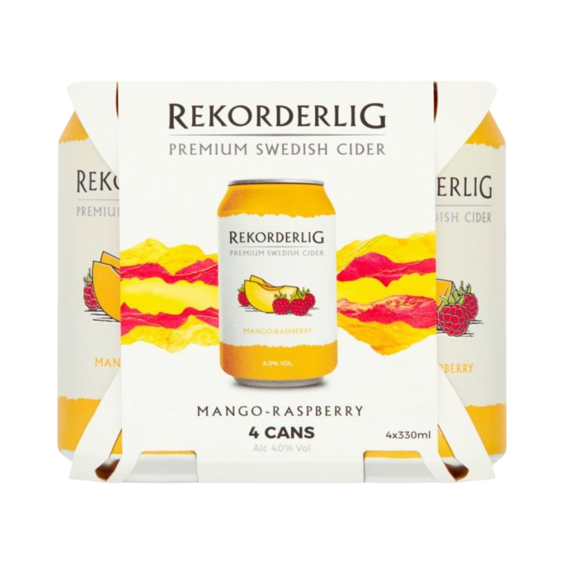 REKORDERLIG MANGO & RASPBERRY CIDER 4x330ml CAN