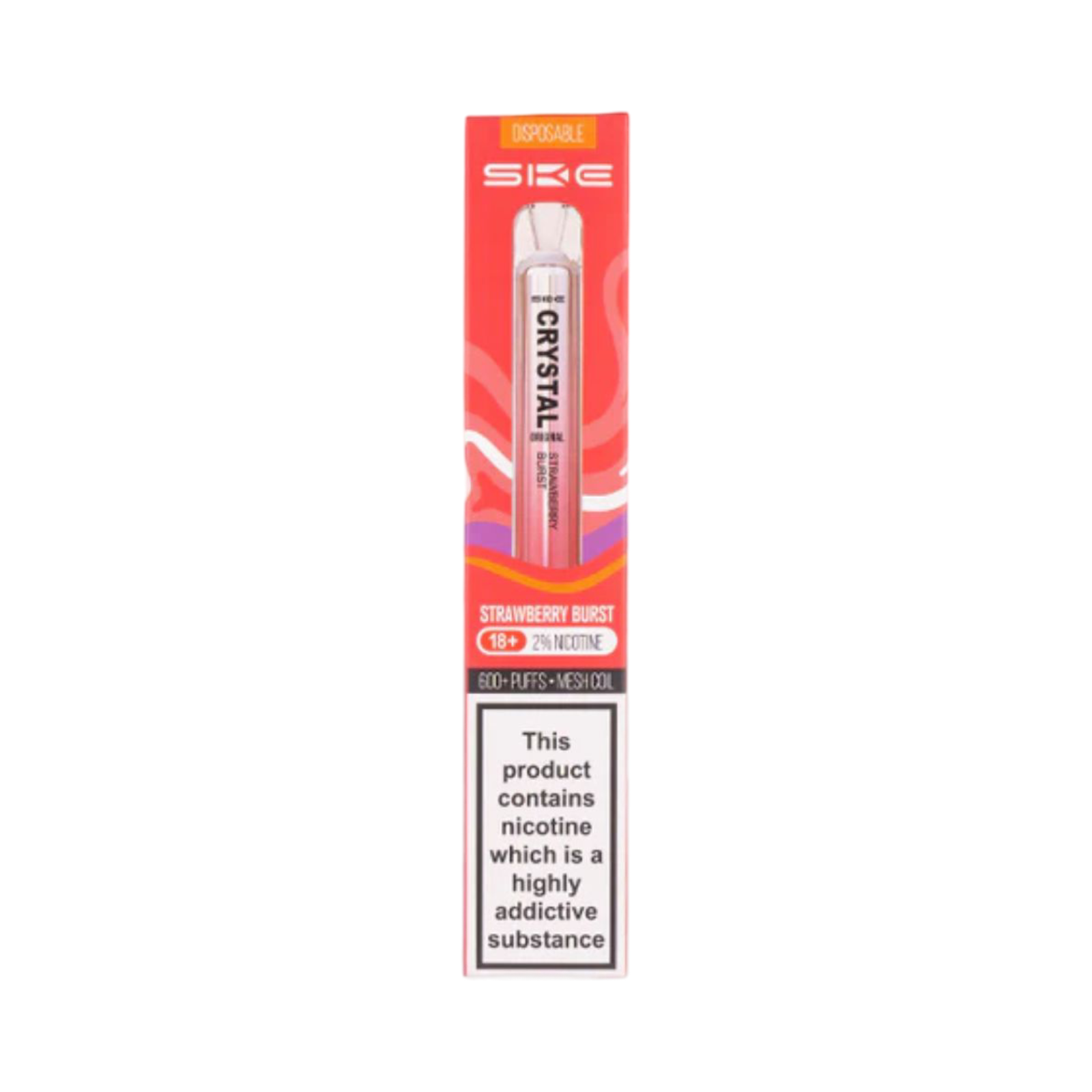 CRYSTAL BAR STRAWBERRY BURST DISPOSABLE VAPE