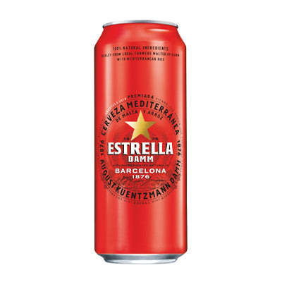 ESTRELLA DAMM LAGER 500ml CAN