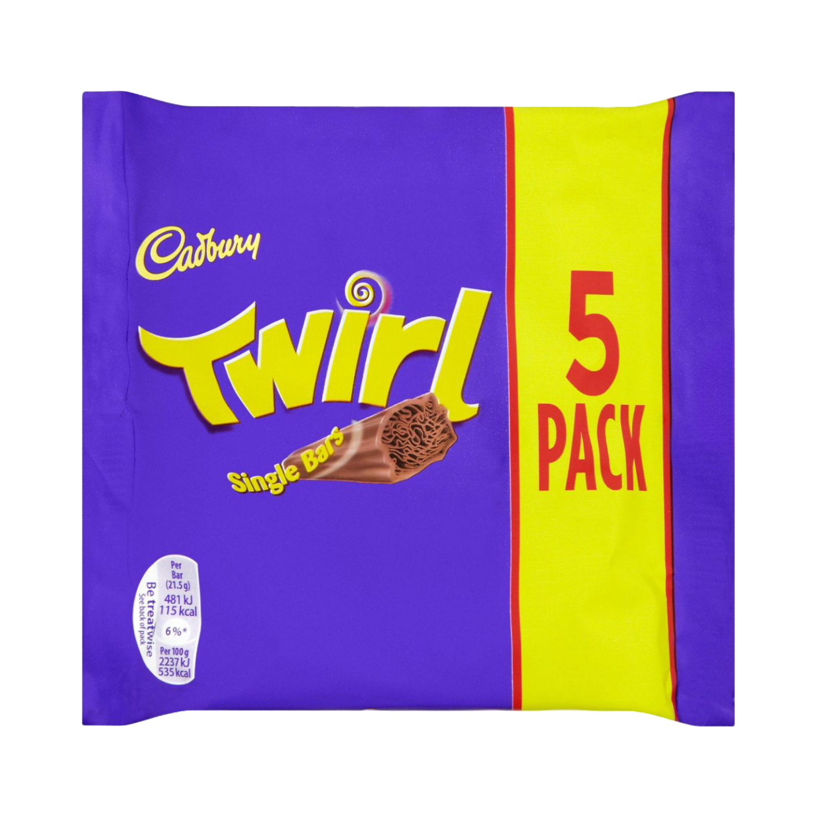 TWIRL CHOCOLATE 5 PACK 107.5g