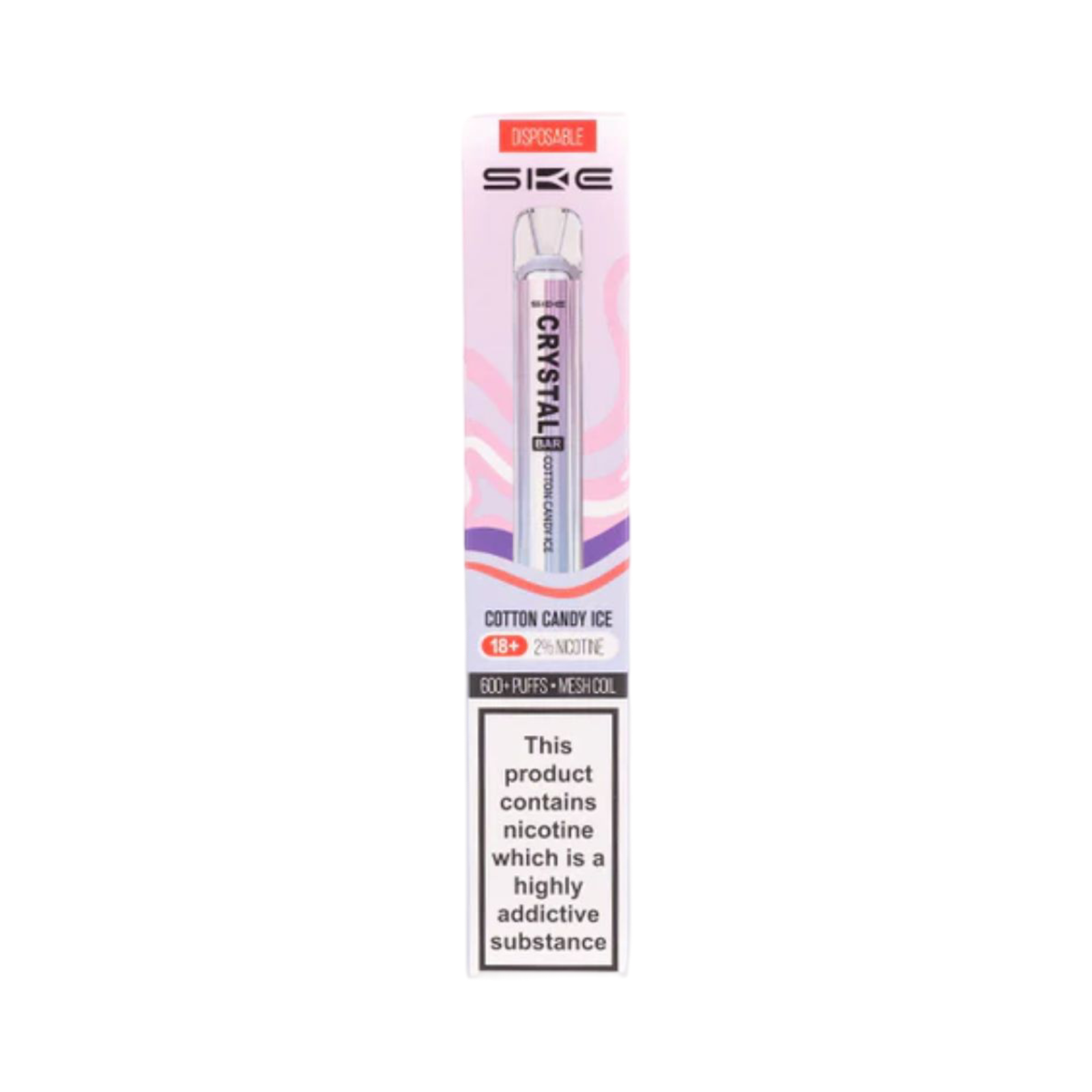 CRYSTAL BAR COTTON CANDY ICE DISPOSABLE VAPE