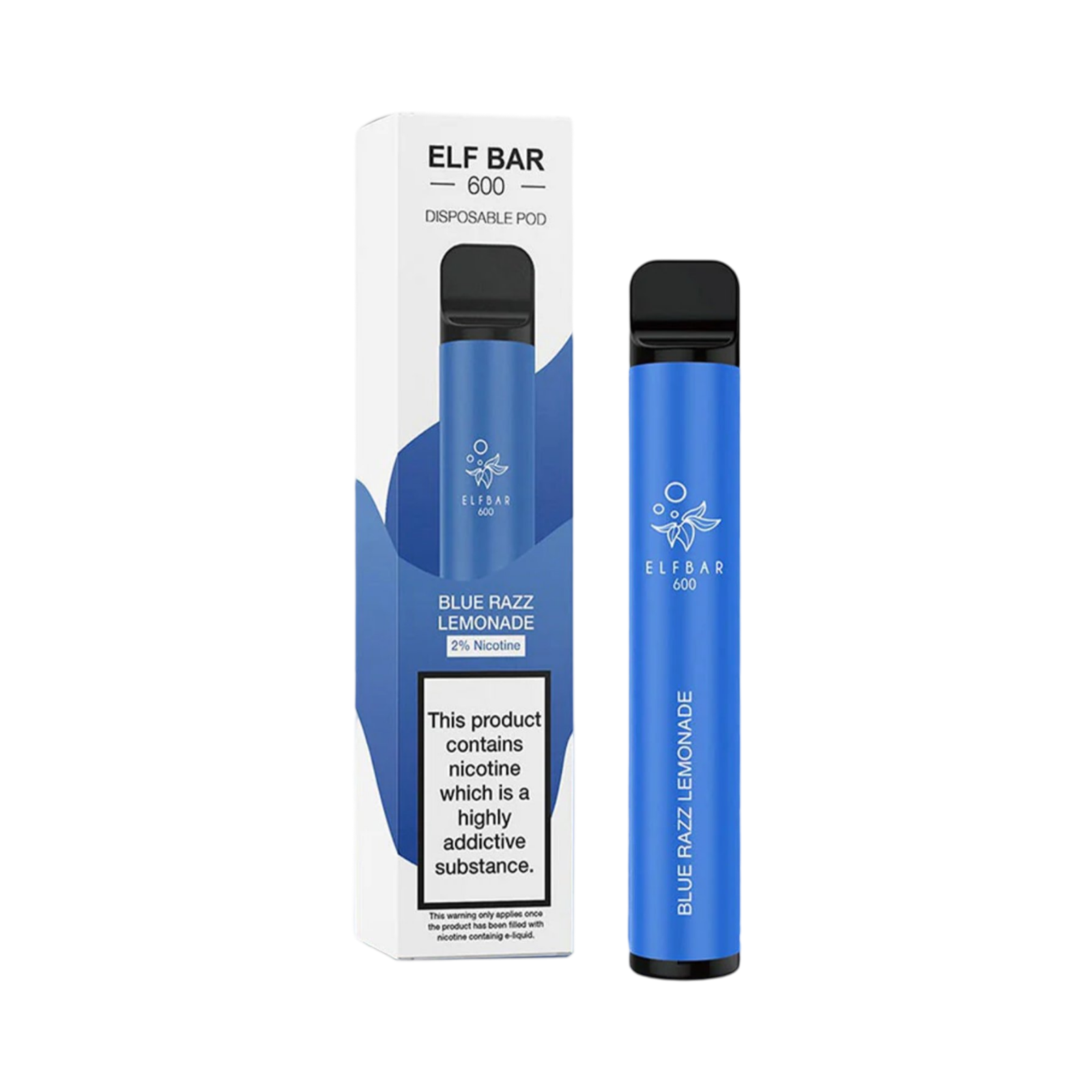 ELF BAR 600 BLUE RAZZ LEMONADE FLAVOUR DISPOSABLE VAPE