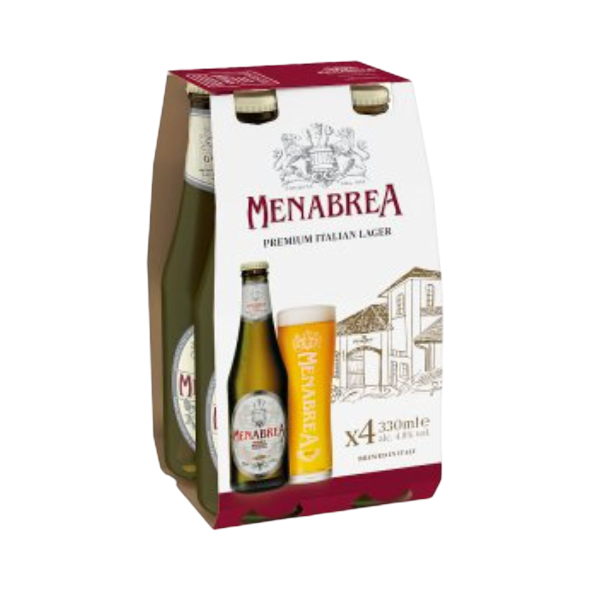 MENABREA BEER 4x330ml BOTTLES