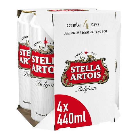 STELLA ARTOIS 4x440ml CAN