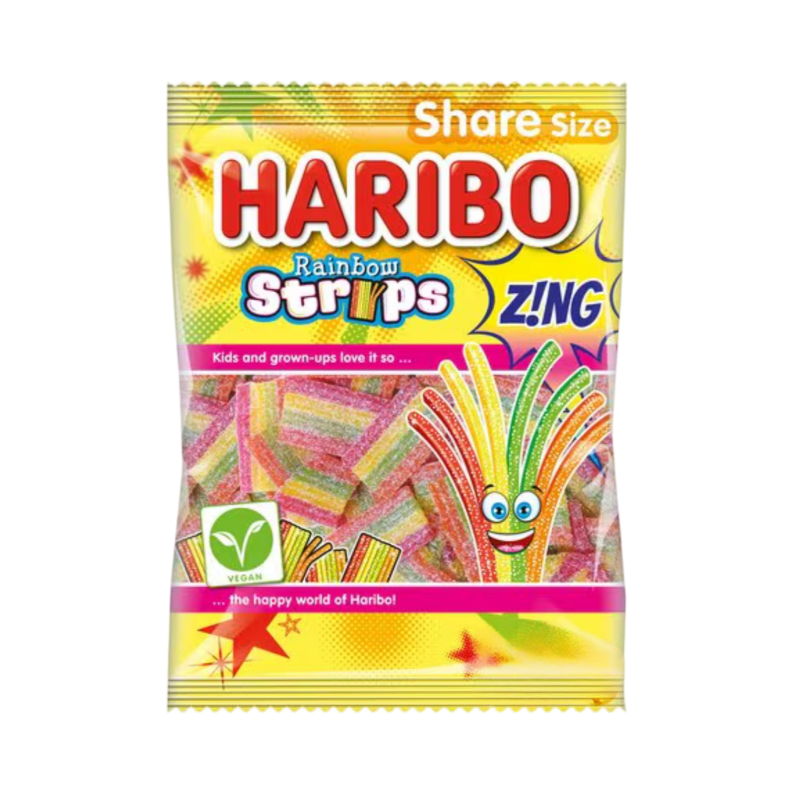 HARIBO RAINBOW STRIPS 130g PACKET