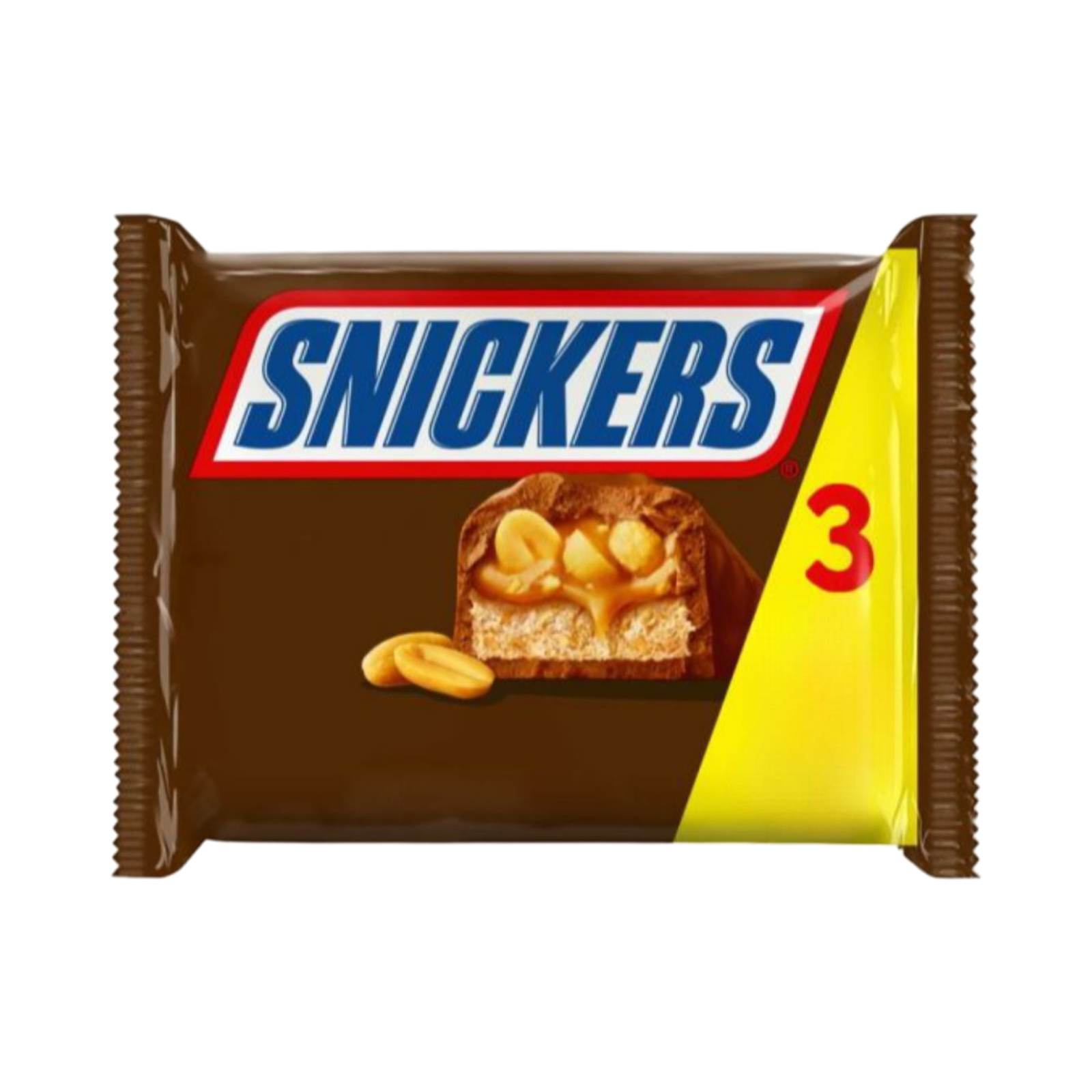 SNICKERS BARS MULTI PACK 3 BARS 125.1g