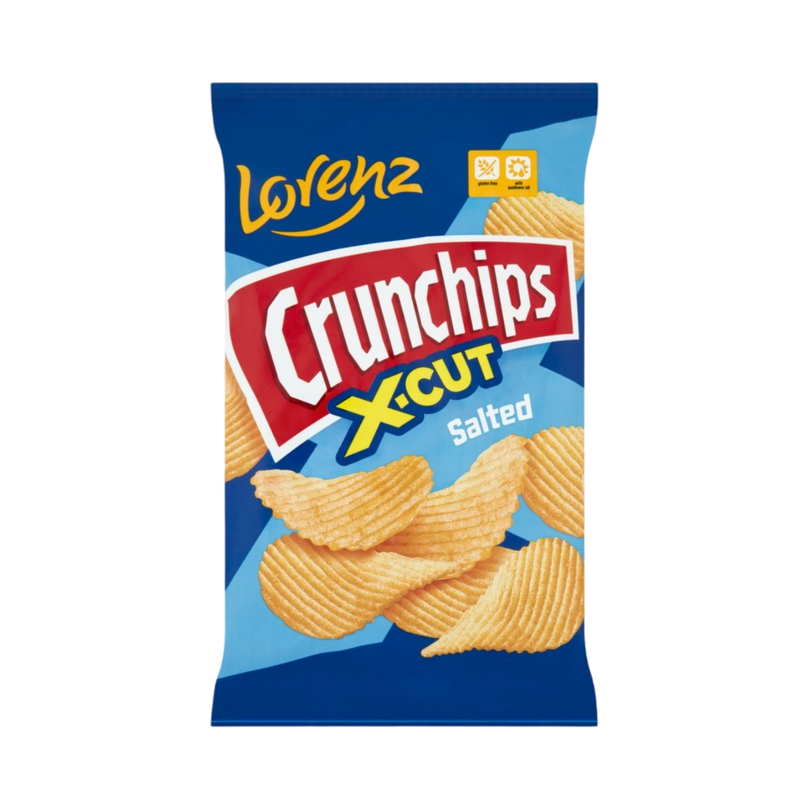 LORENZ CRUNCHIPS X-CUT SALTED 75g PACKET