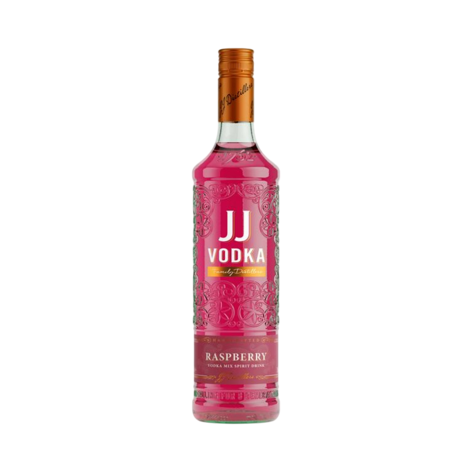 JJ VODKA RASPBERRY FLAVOUR 70cl BOTTLE