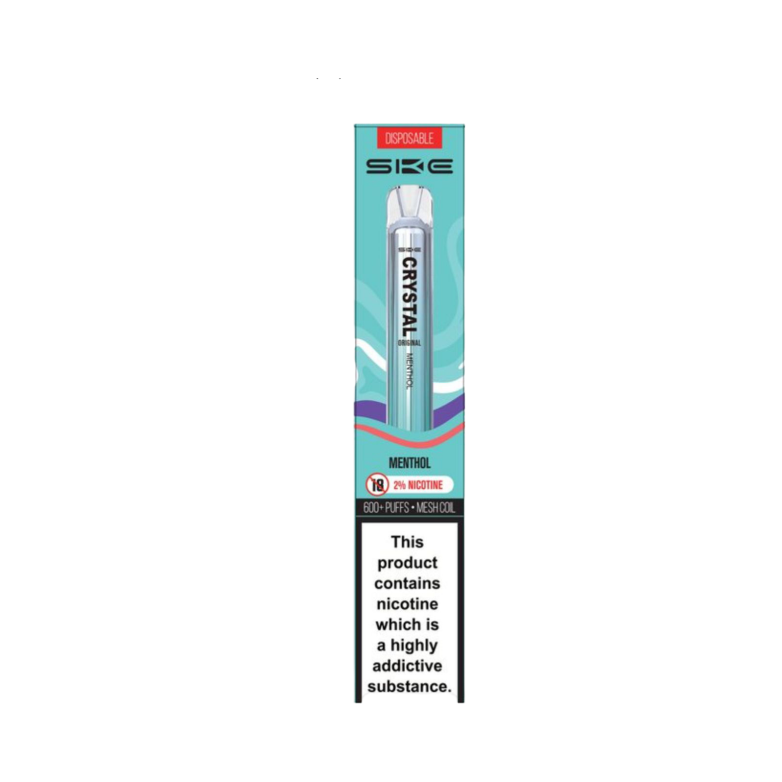 CRYSTAL BAR MENTHOL DISPOSABLE VAPE