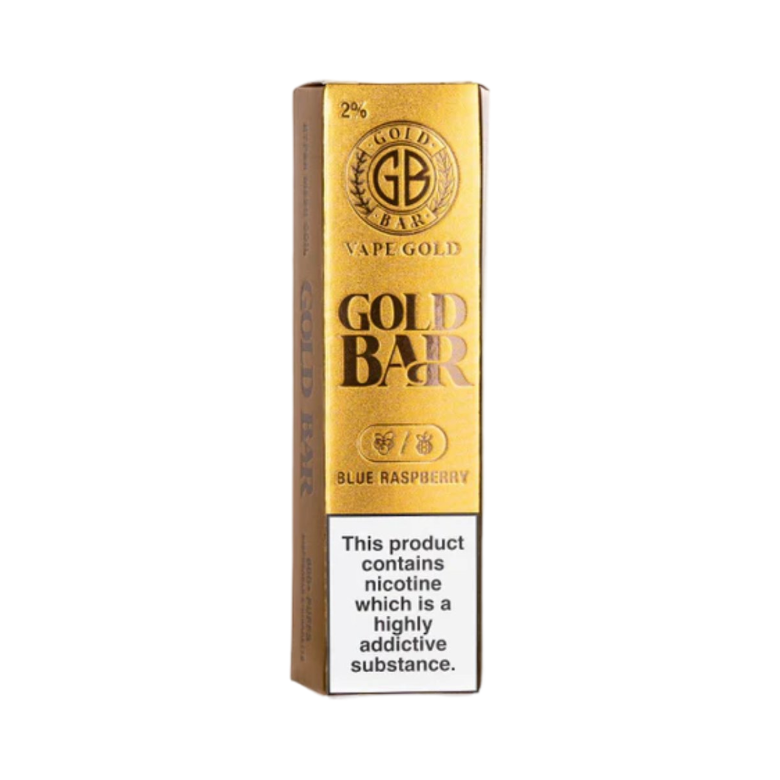 GOLD BAR BLUE RASPBERRY DISPOSABLE VAPE