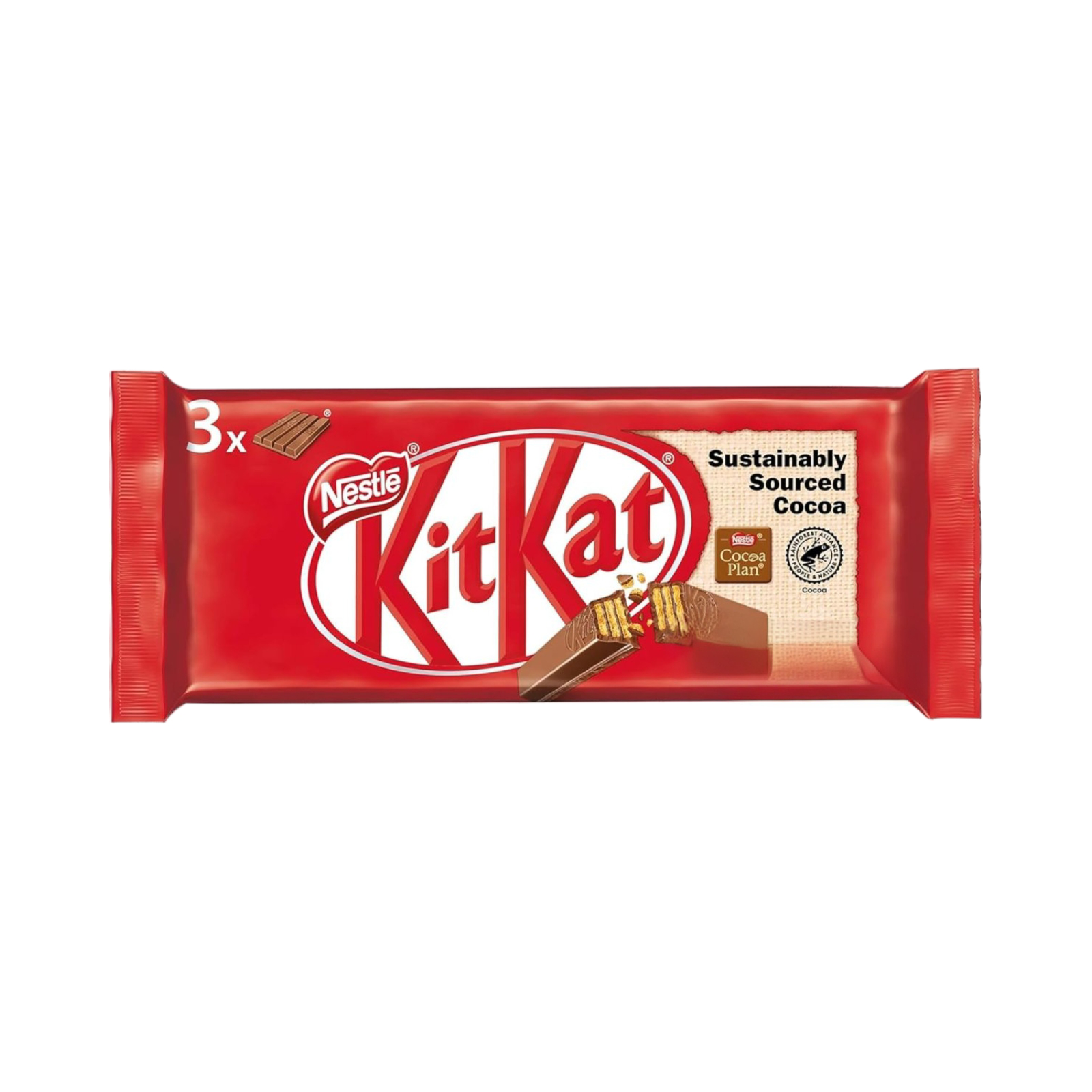 NESTLE KIT KAT 3 x 4 FINGER 124.5g PACKET