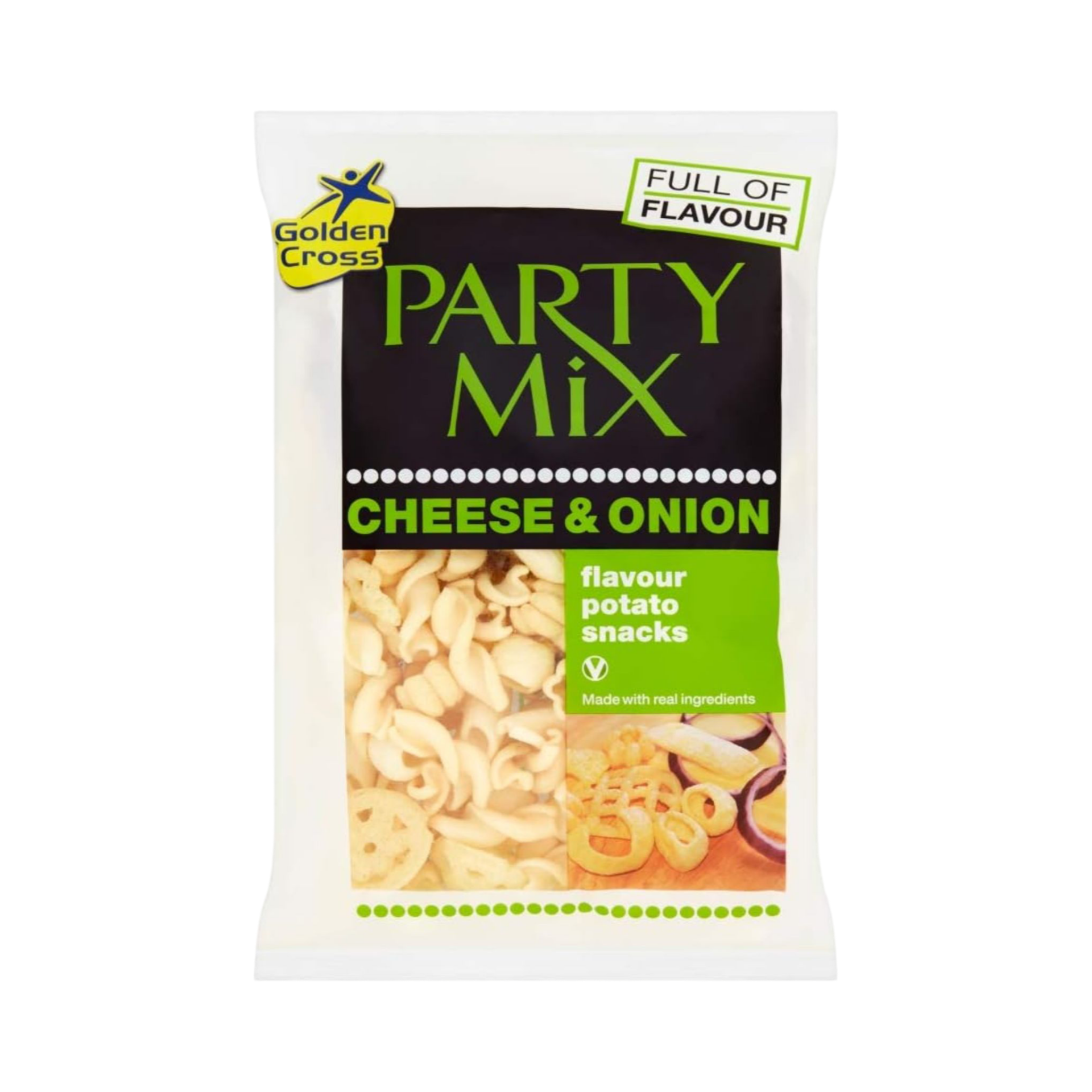 GOLDEN CROSS PARTY MIX CHEESE & ONION 125g PACKET