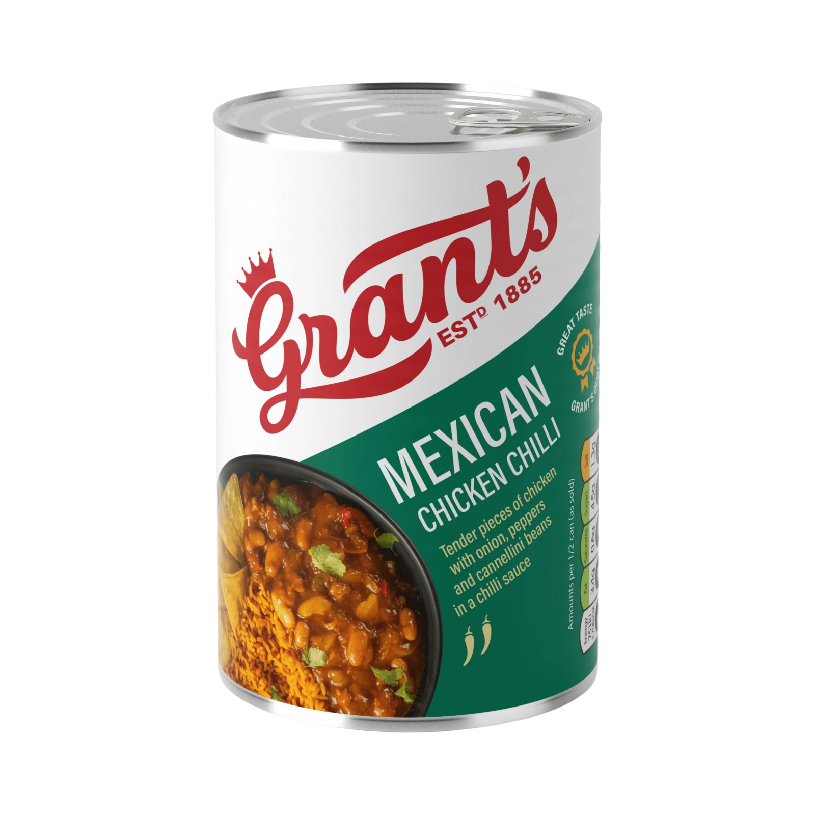 GRANT'S MEXICAN CHICKEN CHILLI 392g CAN