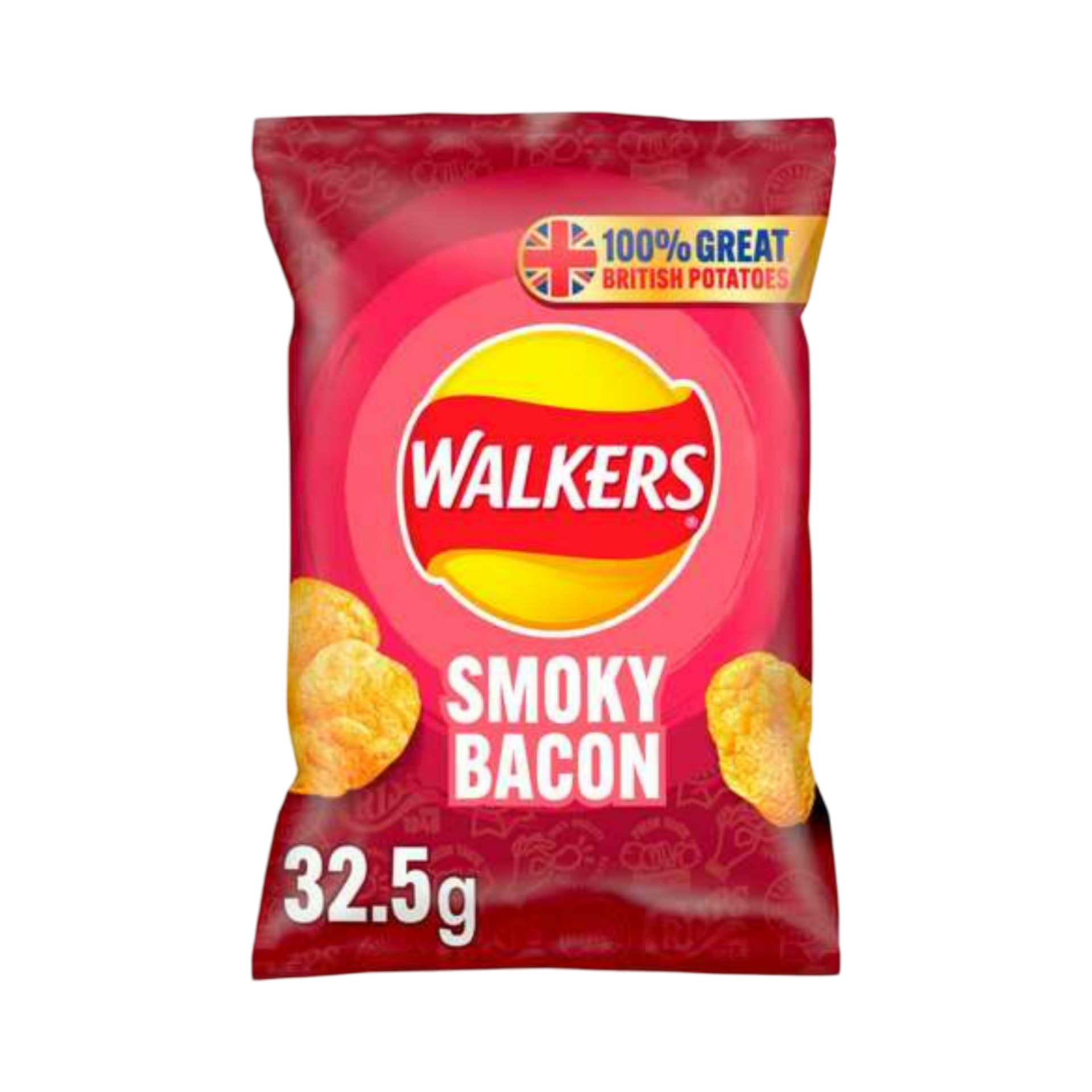 WALKERS SMOKY BACON CRISPS 32.5g