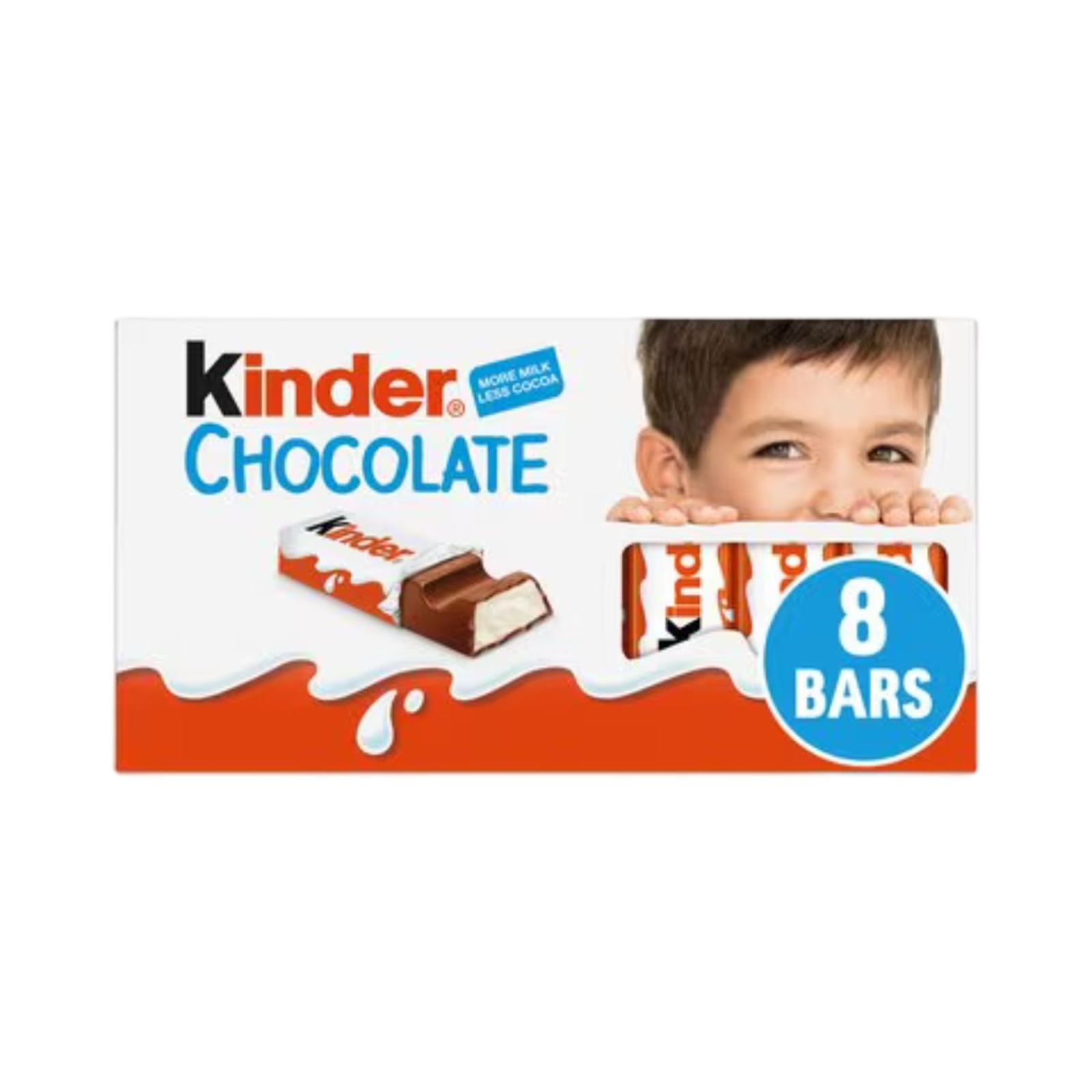 KINDER CHOCOLATE 8 BARS 100g