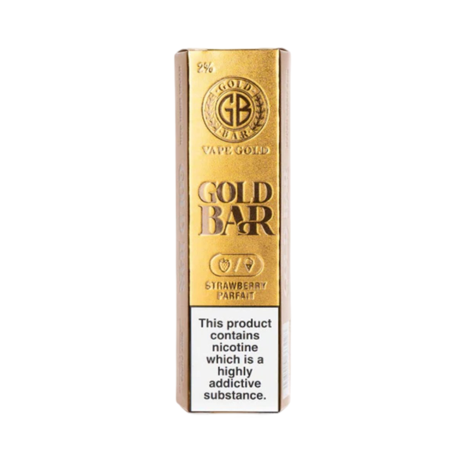 GOLD BAR STRAWBERRY PARFAIT DISPOSABLE VAPE