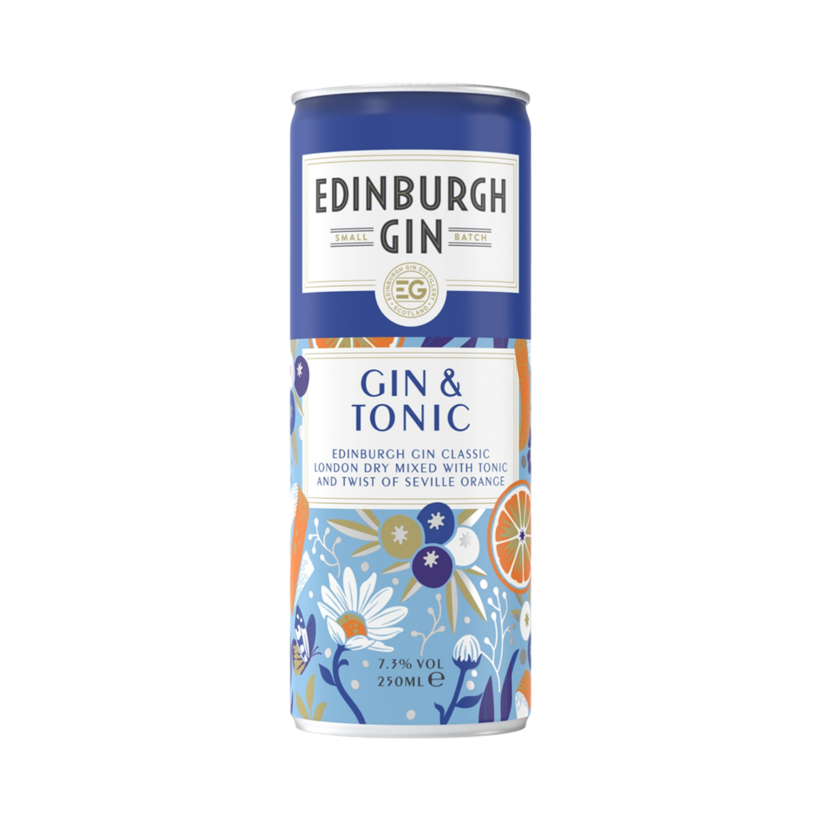 EDINBURGH GIN & TONIC 250ml CAN