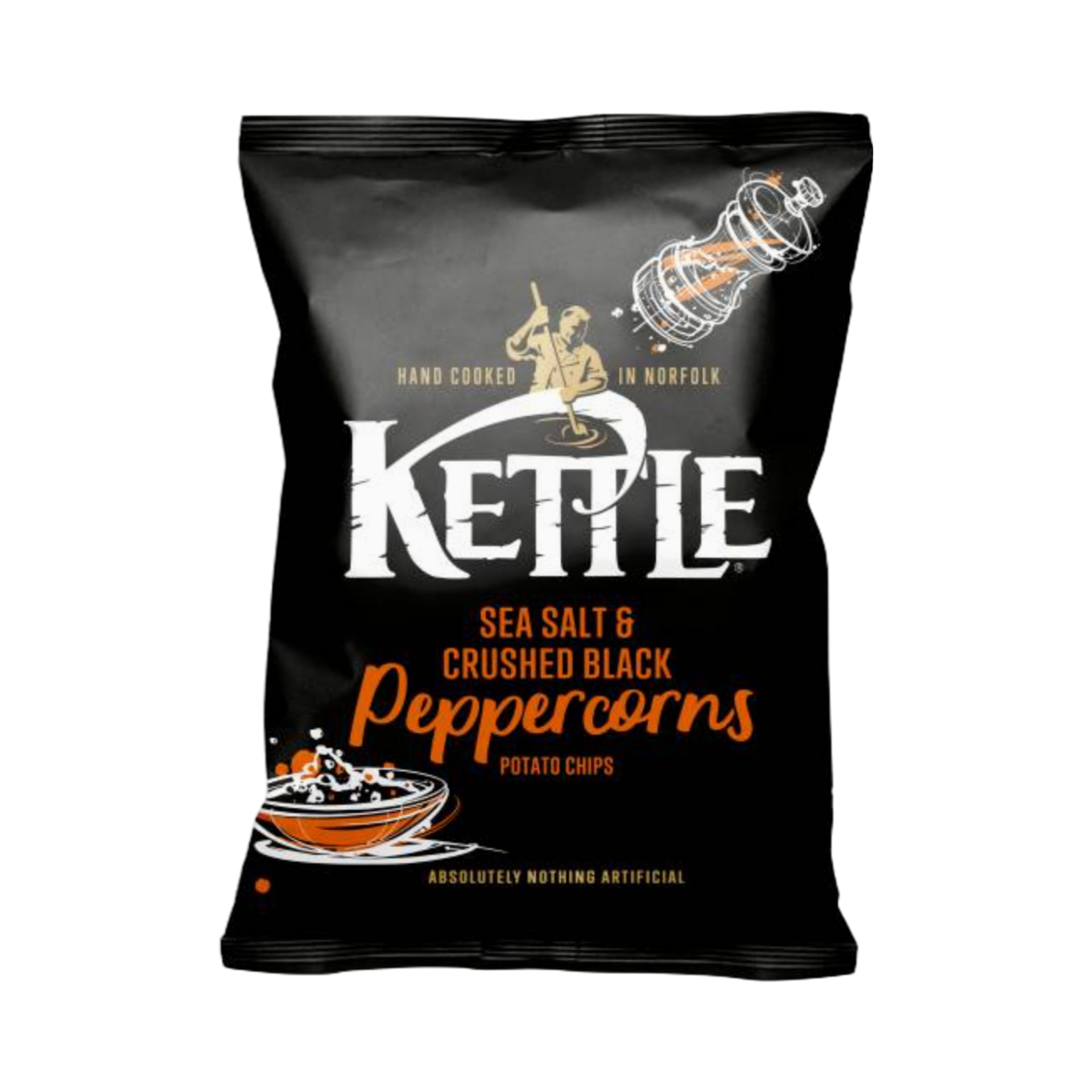 KETTLE  SEA SALT & CRUSHED BLACK PEPPERCORN 80g