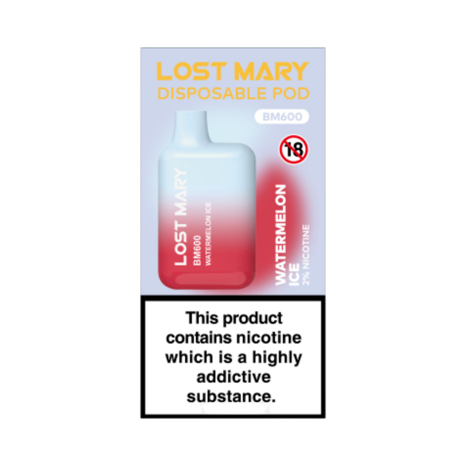 LOST MARY BM600 WATERMELON ICE DISPOSABLE VAPE