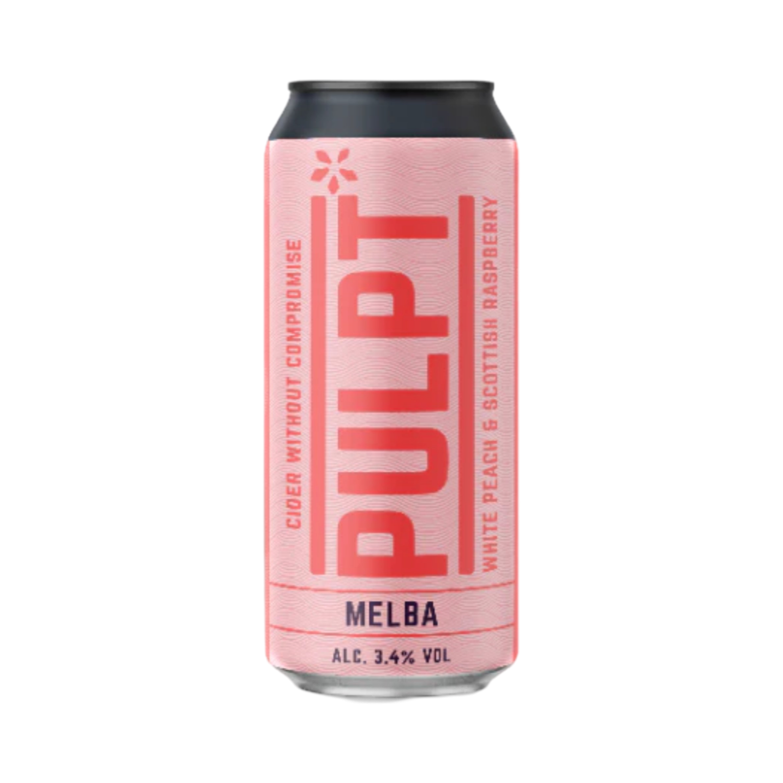 PULPT MELBA WHITE PEACH AND SCOTTISH RASPBERRY CIDER 440ml CAN