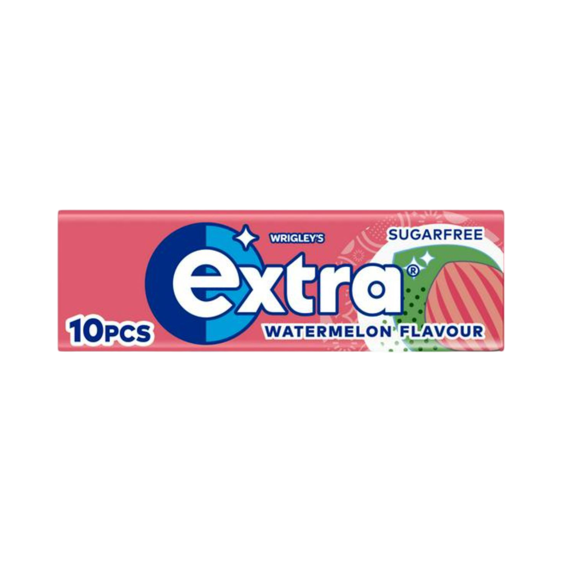 WRIGLEY'S EXTRA WATERMELON SUGAR FREE GUM 10 PIECES