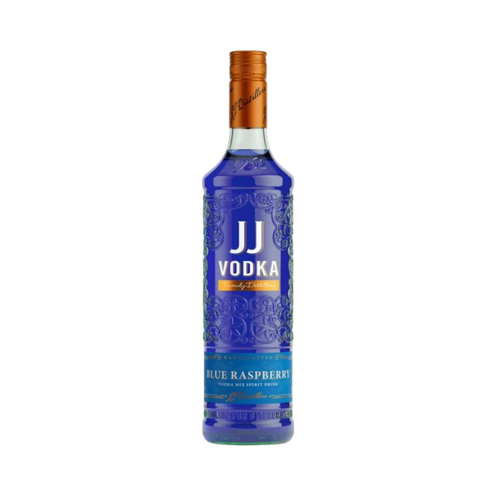 JJ VODKA BLUE RASPBERRY 70cl BOTTLE