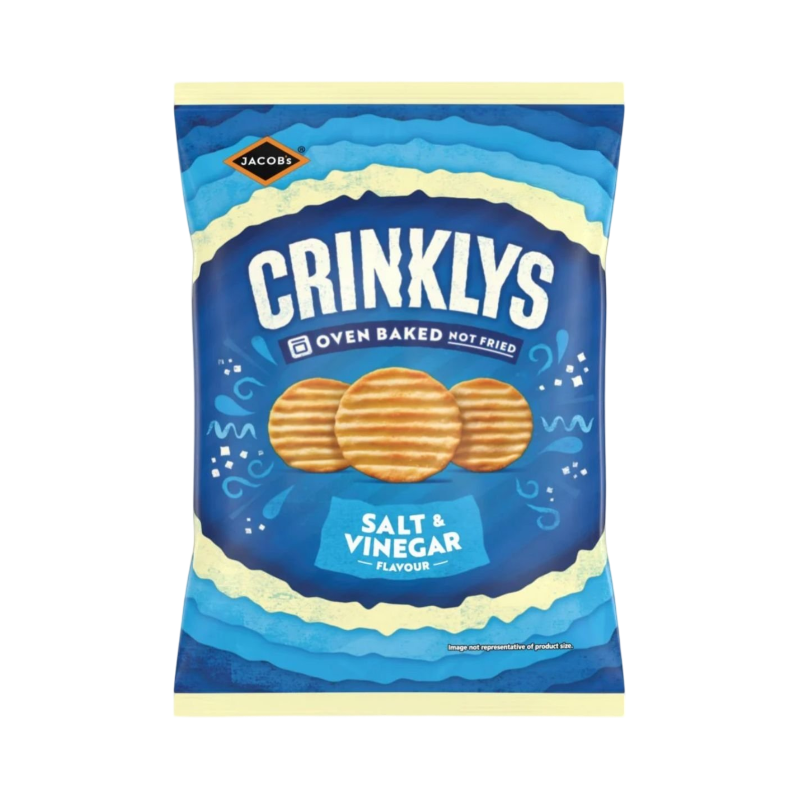 JACOB'S CRINKLYS  SALT & VINEGAR FLAVOUR 90g