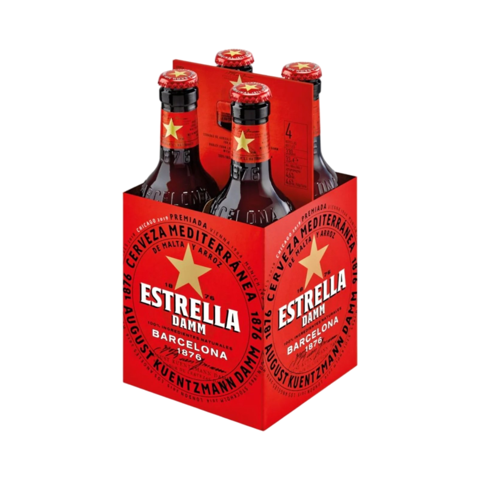 ESTRELLA DAMM 4x330ml BOTTLES