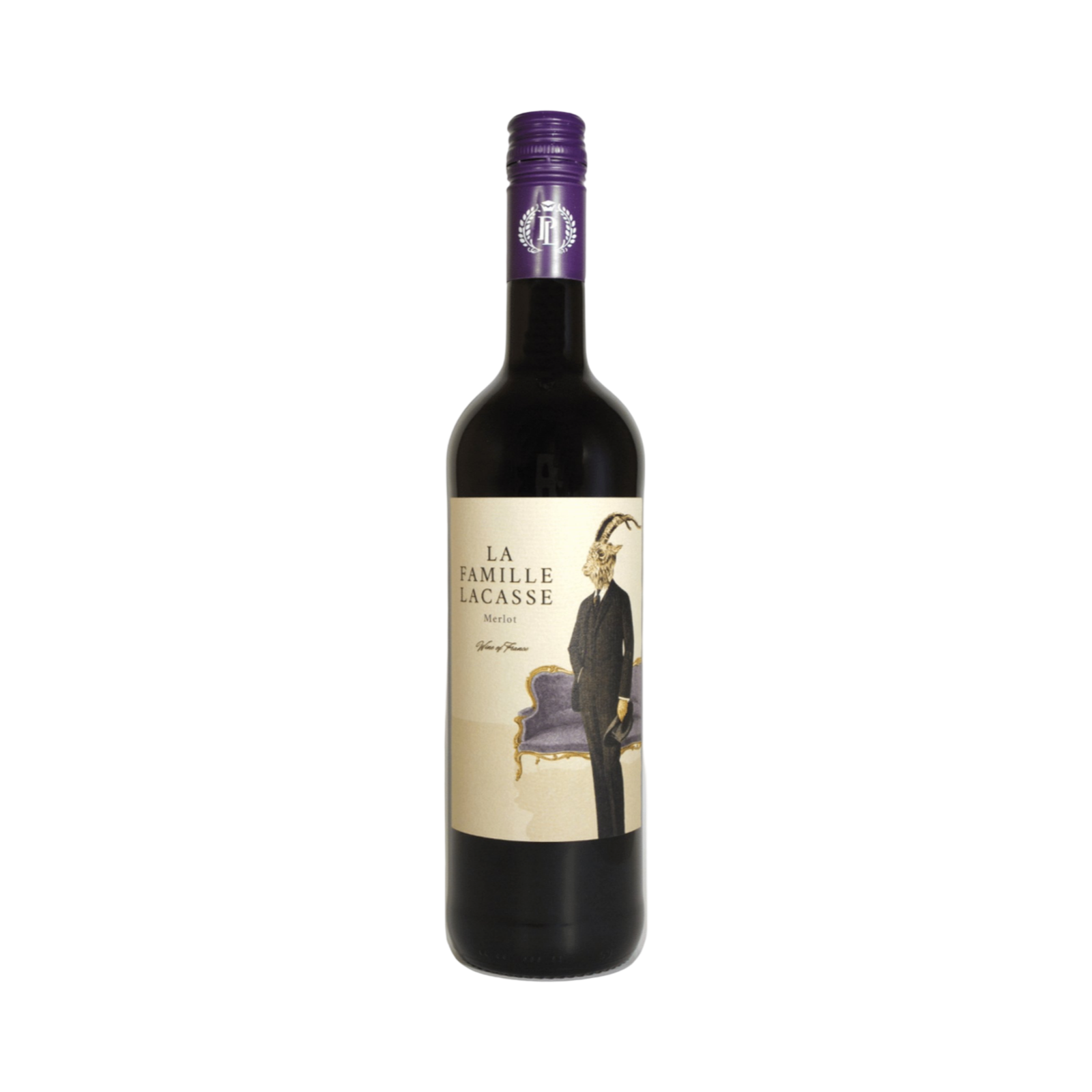 LA FAMILLE LACASSE MERLOT WINE 75cl BOTTLE