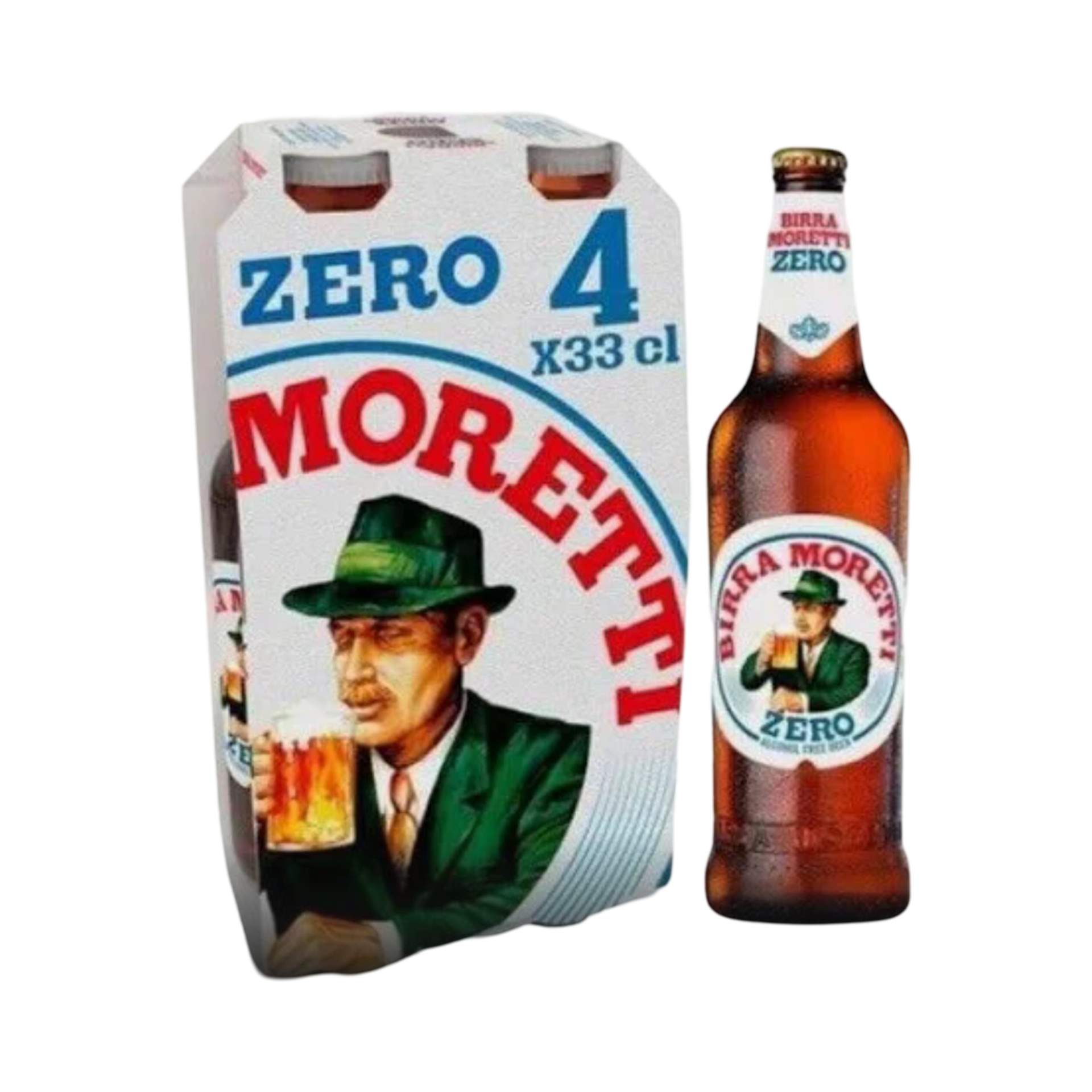 BIRRA MORETTI ALCOHOL FREE  4x330ml BOTTLES