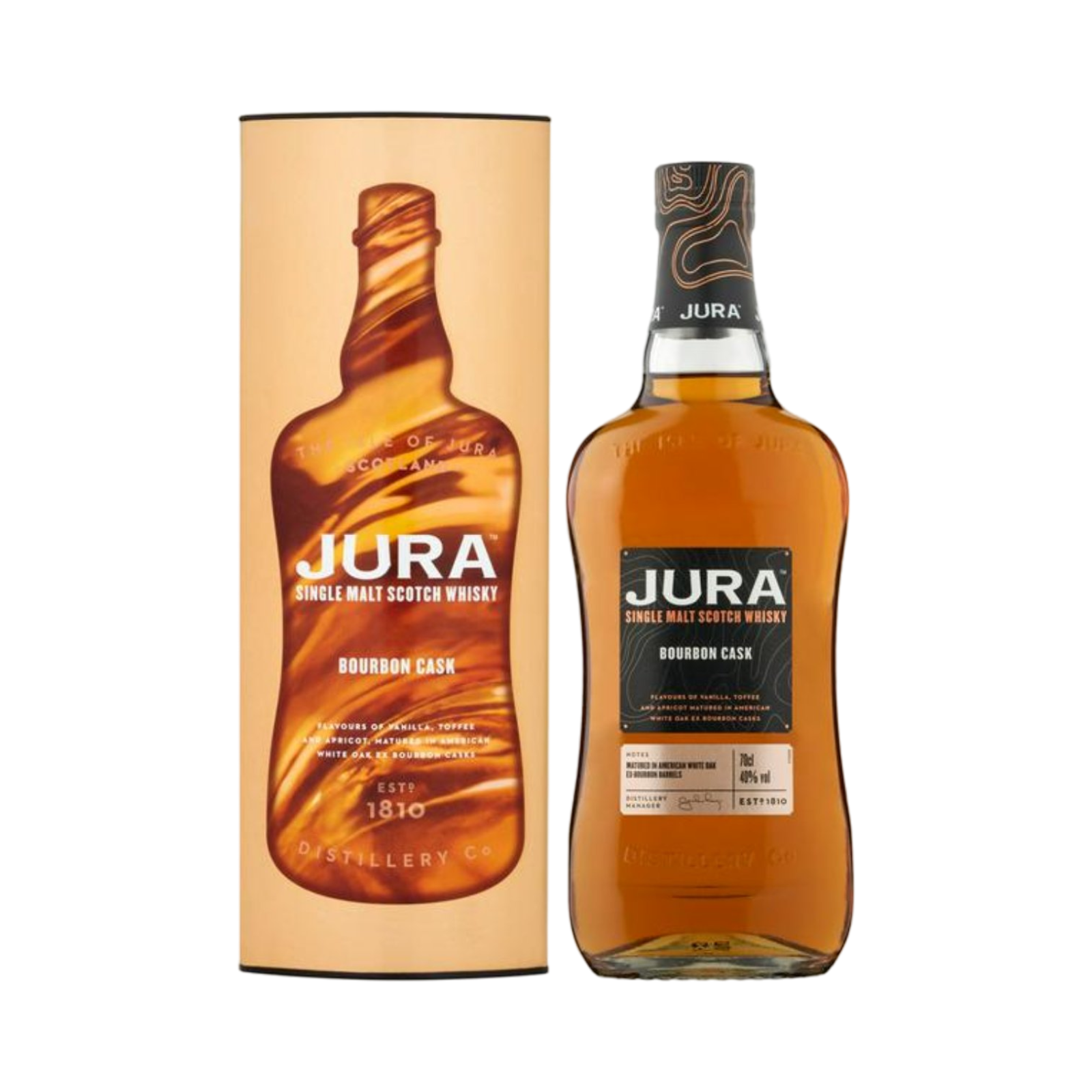 JURA SINGLE MALT WHISKY BOURBON CASK 70cl BOTTLE