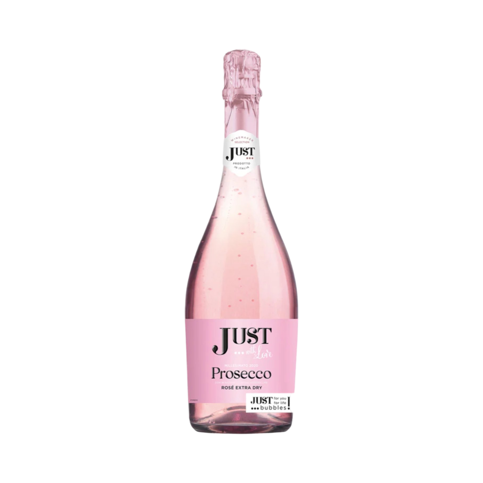 JUST WITH LOVE EXTRA DRY PROSECCO ROSE 75cl BOTTLE