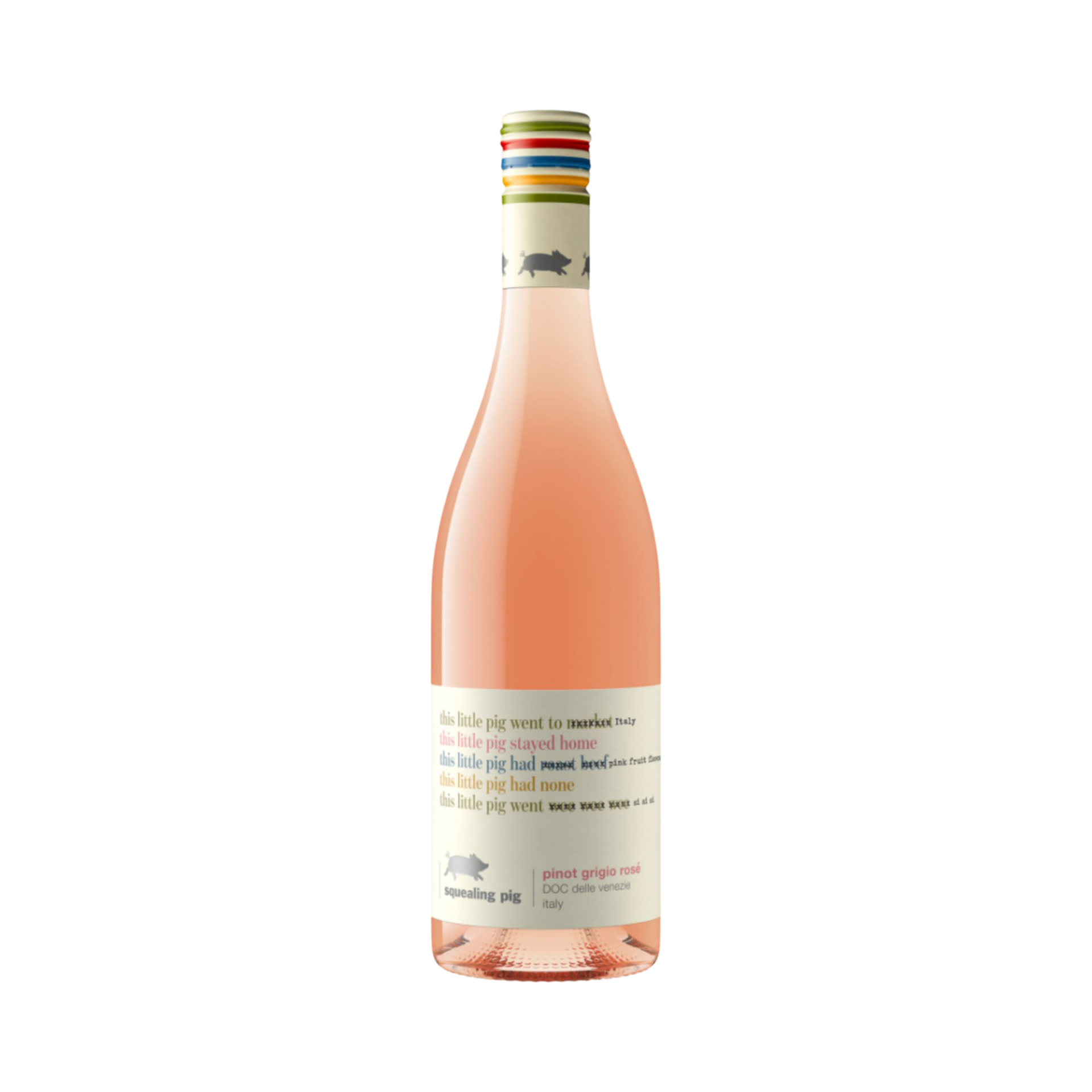 SQUEALING PIG PINOT GRIGIO ROSE 75cl BOTTLE