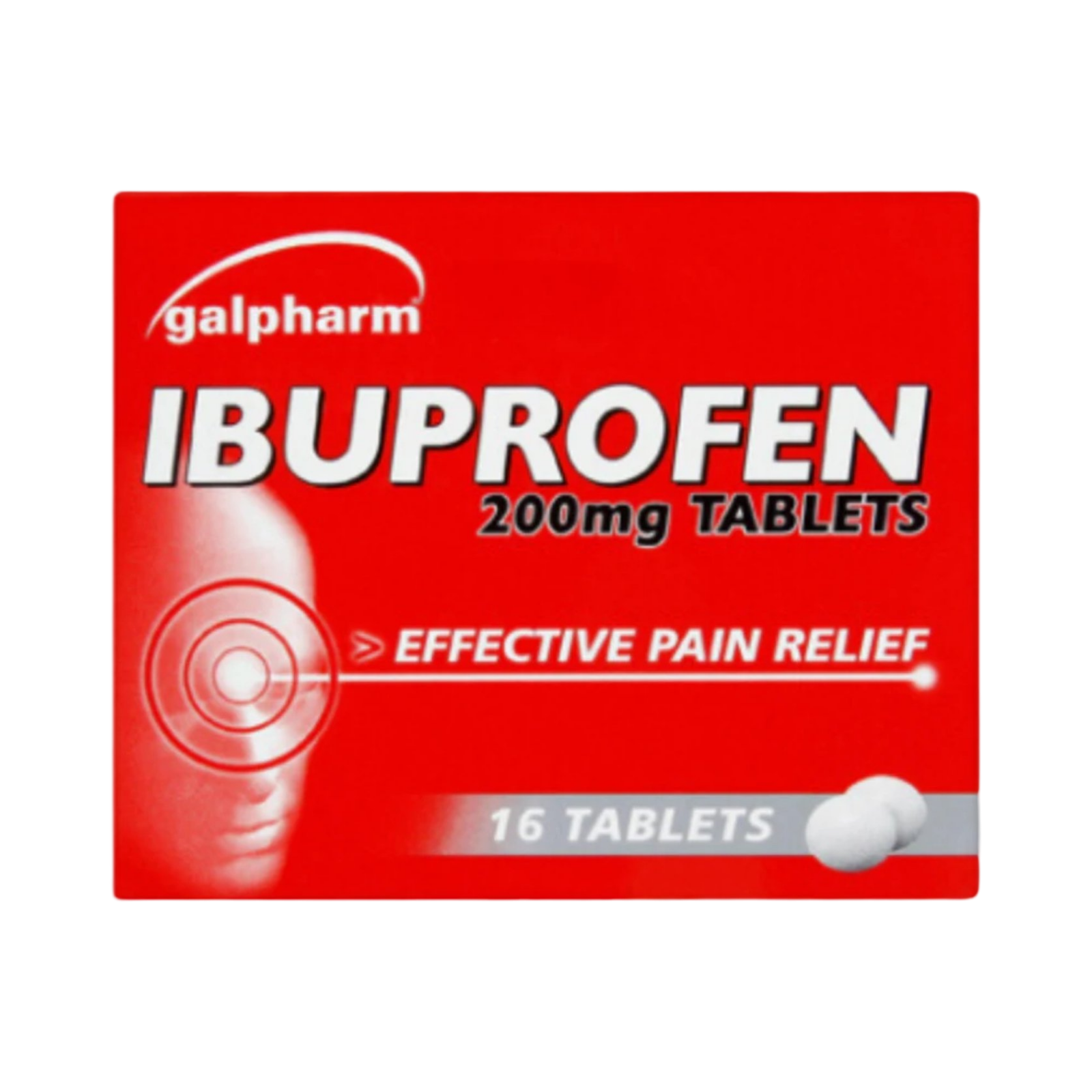 GALPHARM IBUPROFEN 200mg 16 TABLETS