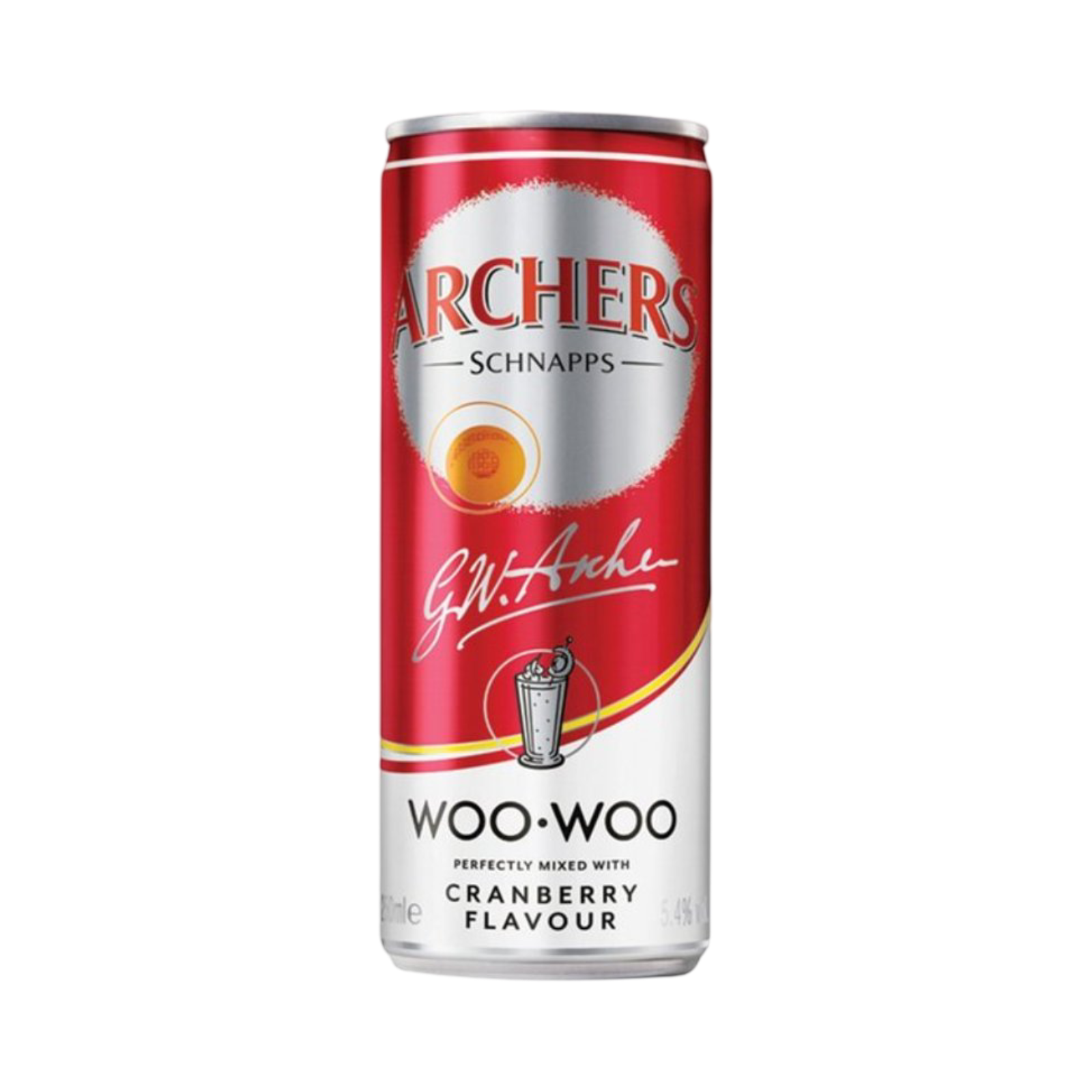 ARCHERS SCHNAPPS CRANBERRY FLAVOUR  250ml CAN