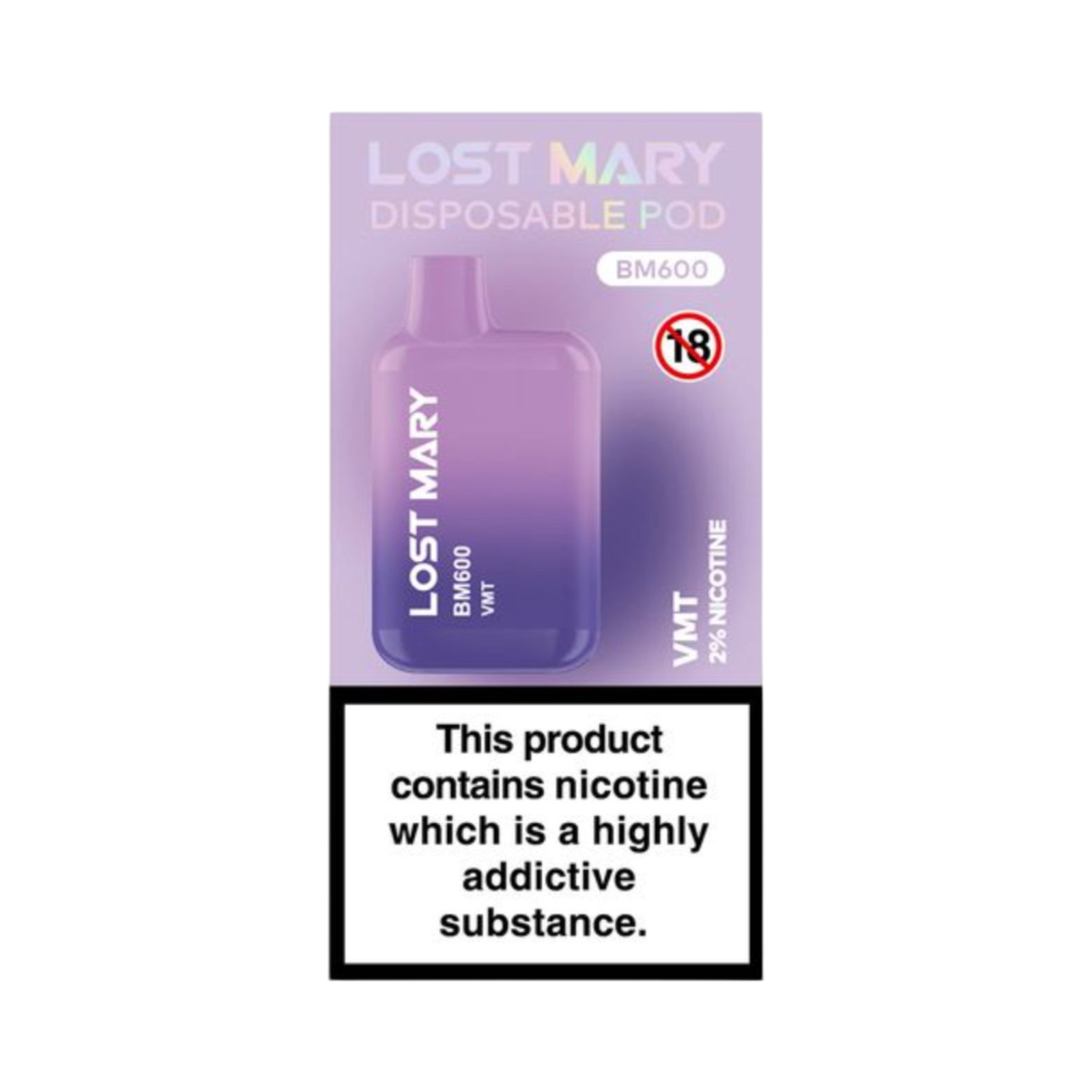 LOST MARY BM600 VMT DISPOSABLE VAPE