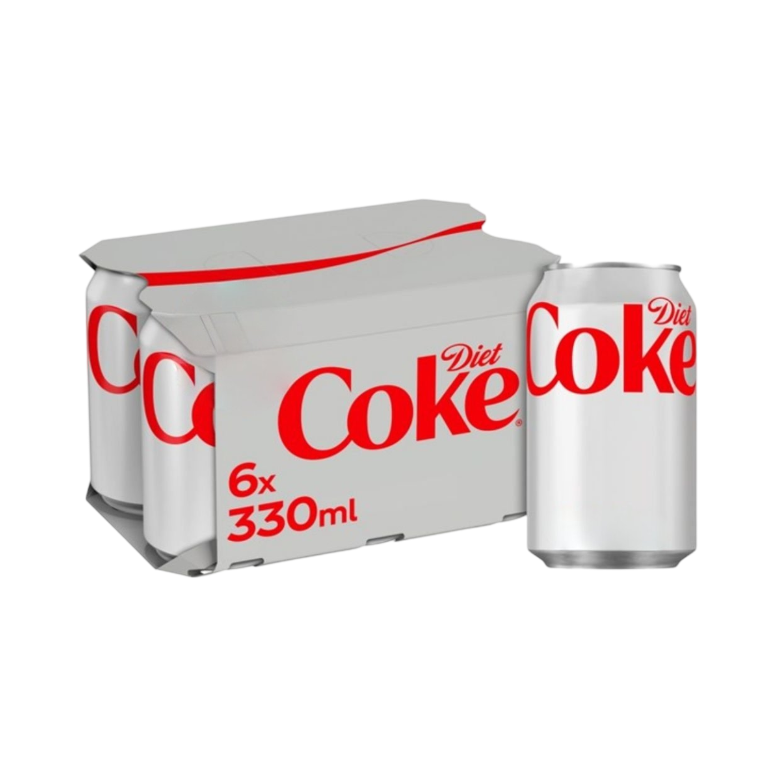 COCA COLA DIET COKE CAN 330ml 6 PACK