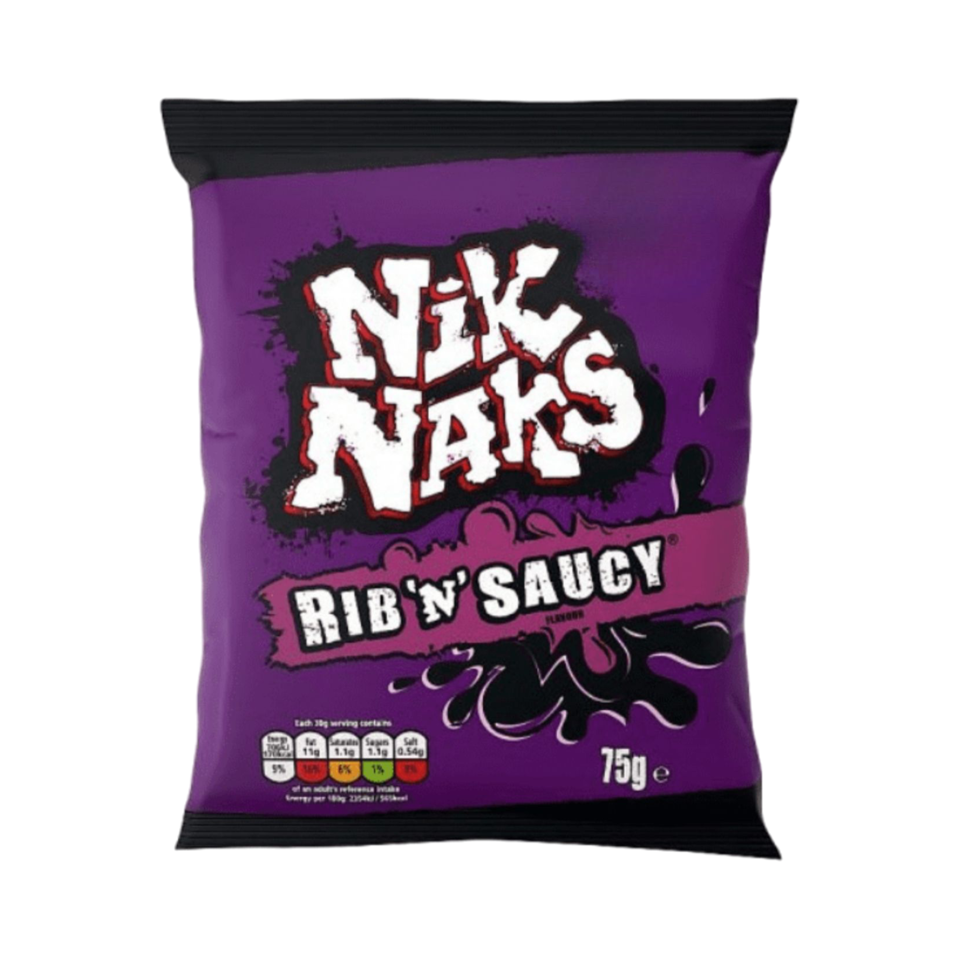 NIK NAKS RIB'N' SAUCY 75g PACKET