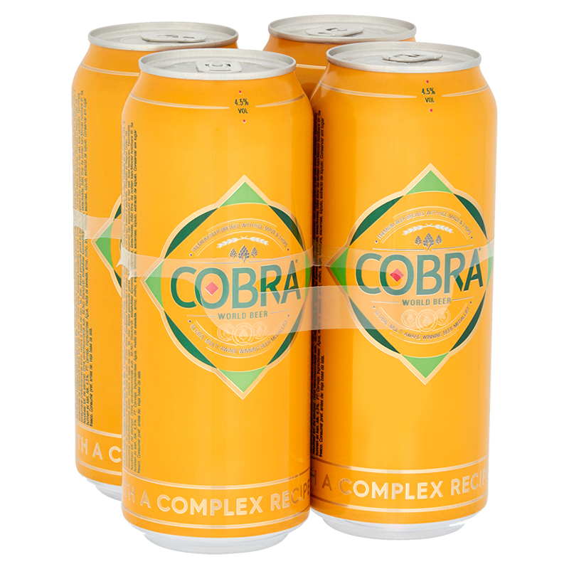 COBRA BEER 4x500ml CANS