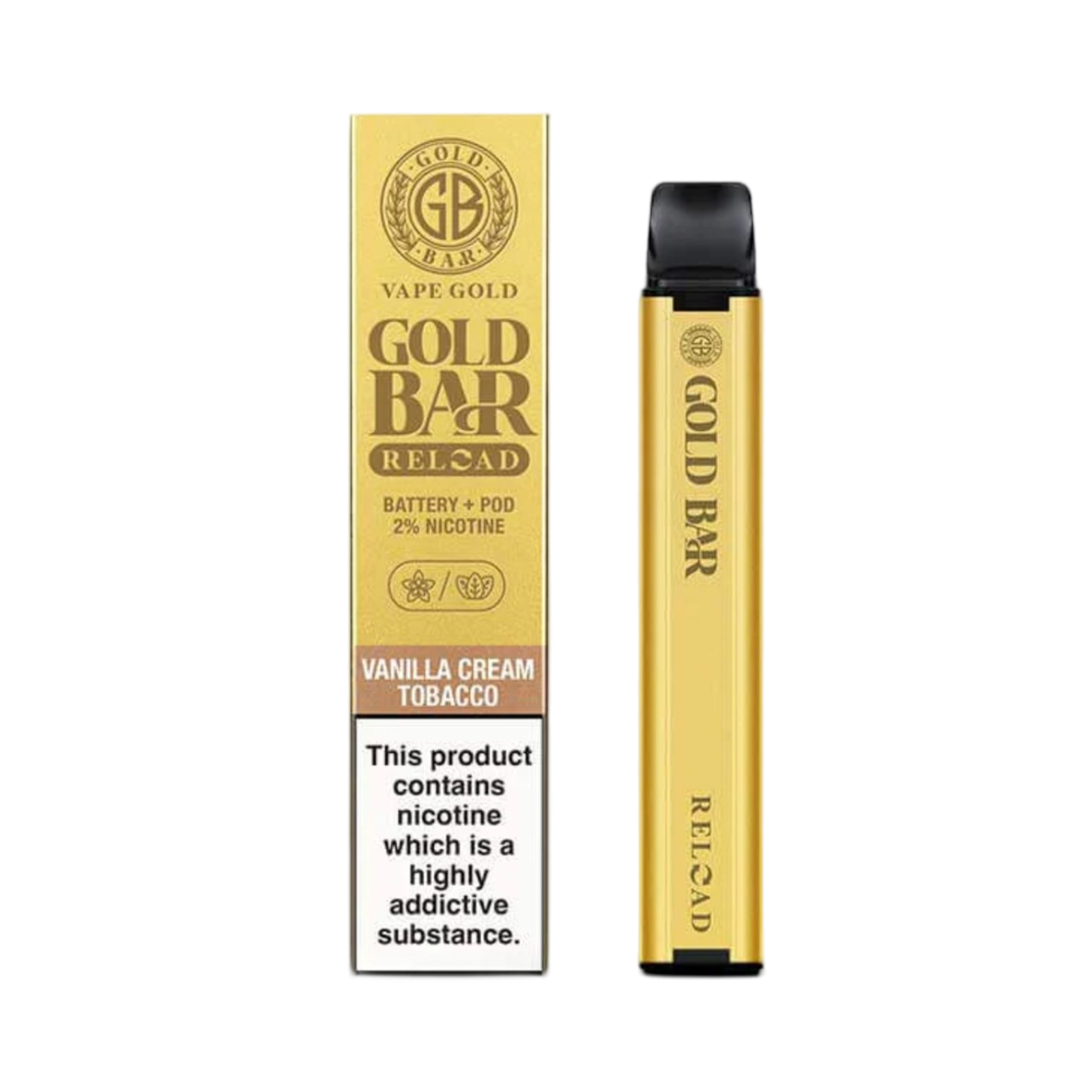 GOLD BAR RELOAD VANILLA CREAM TOBACCO FLAVOUR