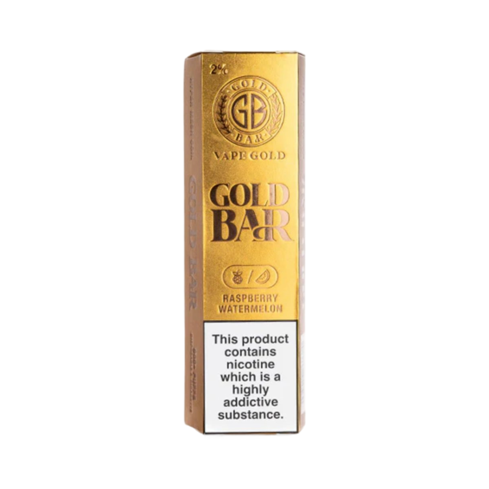 GOLD BAR RASPBERRY WATERMELON DISPOSABLE VAPE