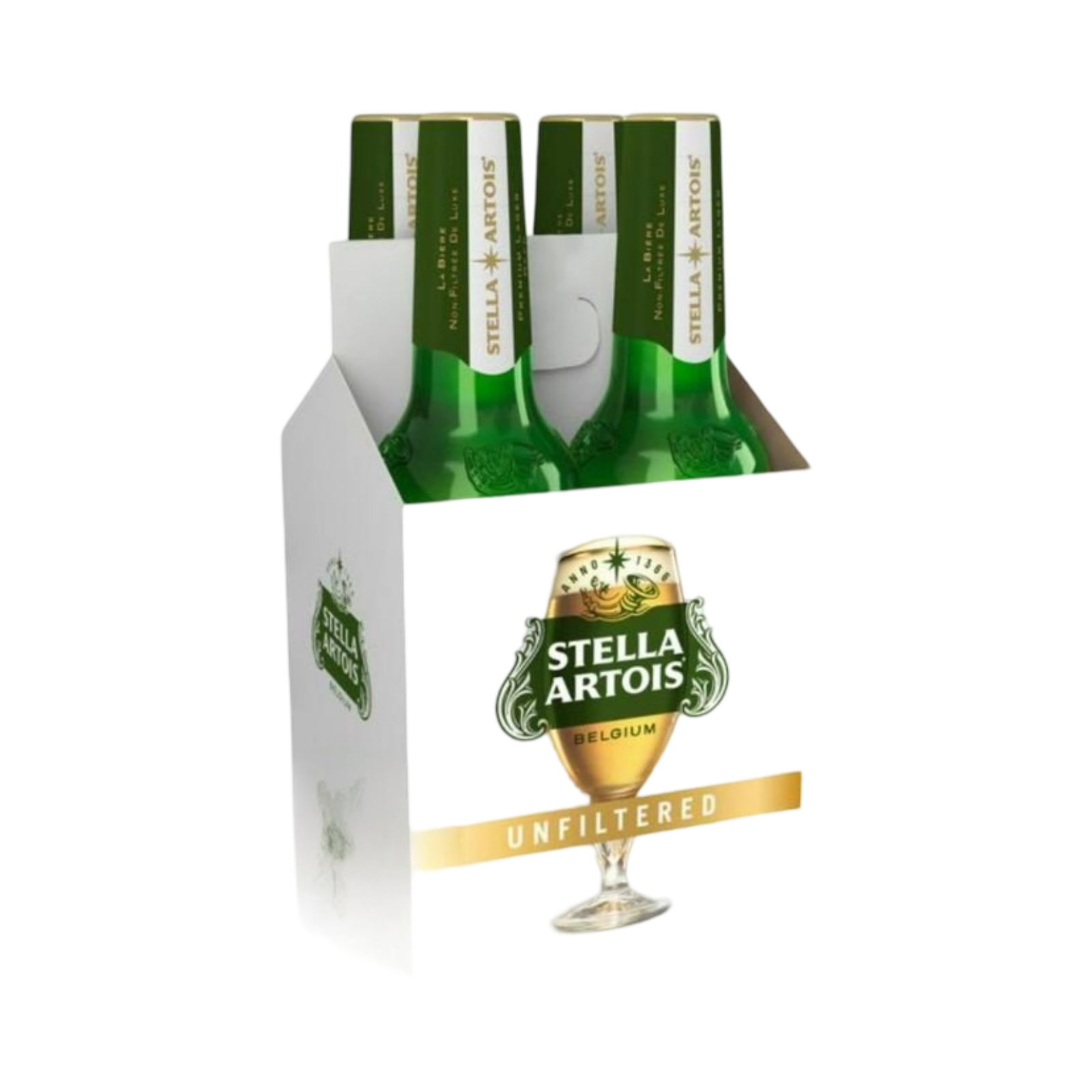 STELLA ARTOIS UNFILTERED 4x330ml BOTTLE