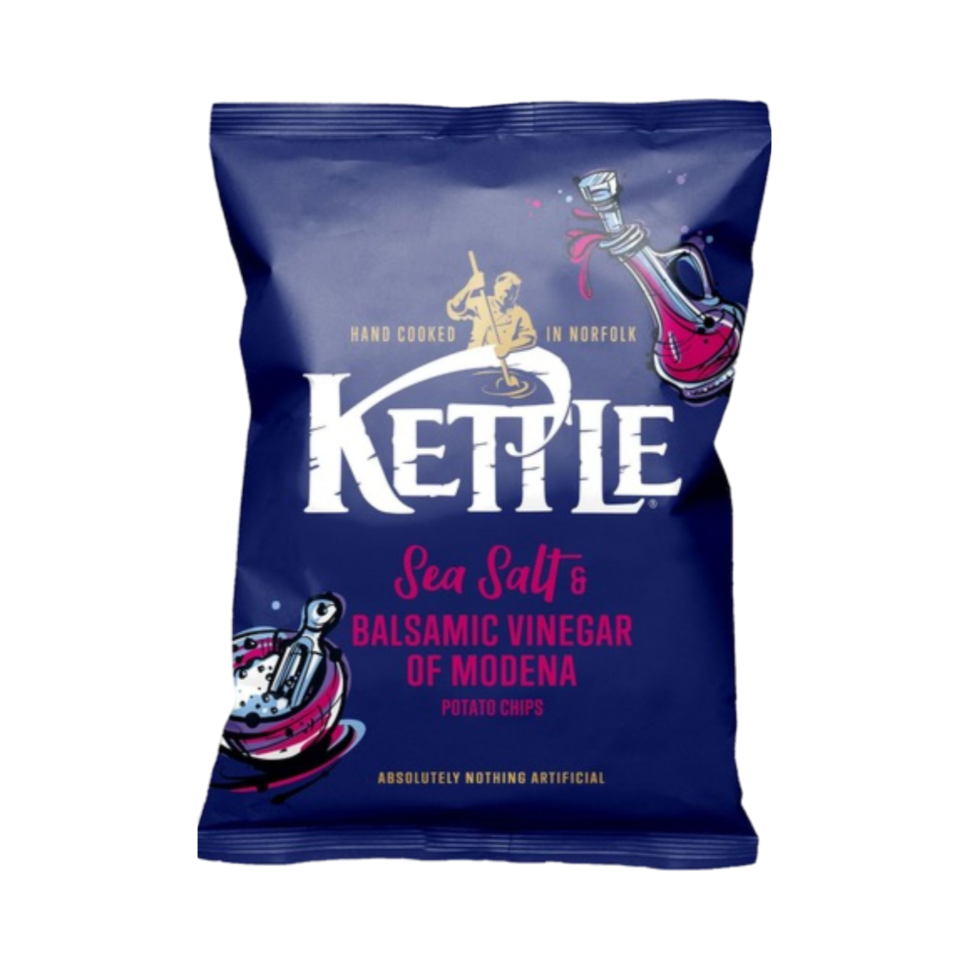 KETTLE  SEA SALT & VINEGAR POTATO CHIPS 80g