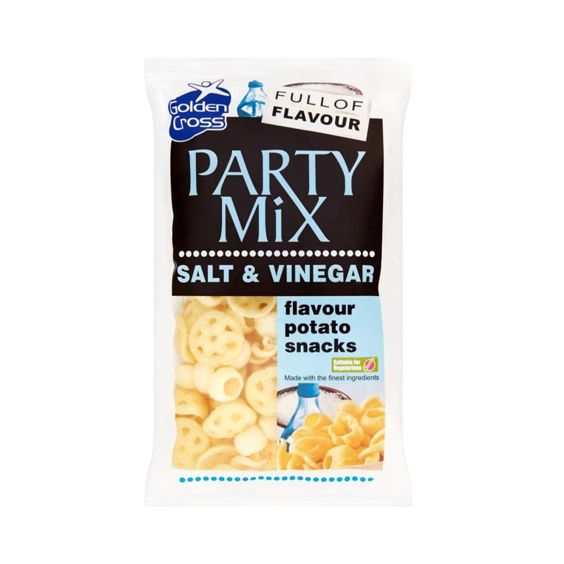 GOLDEN CROSS PARTY MIX SALT & VINEGAR 125g PACKET