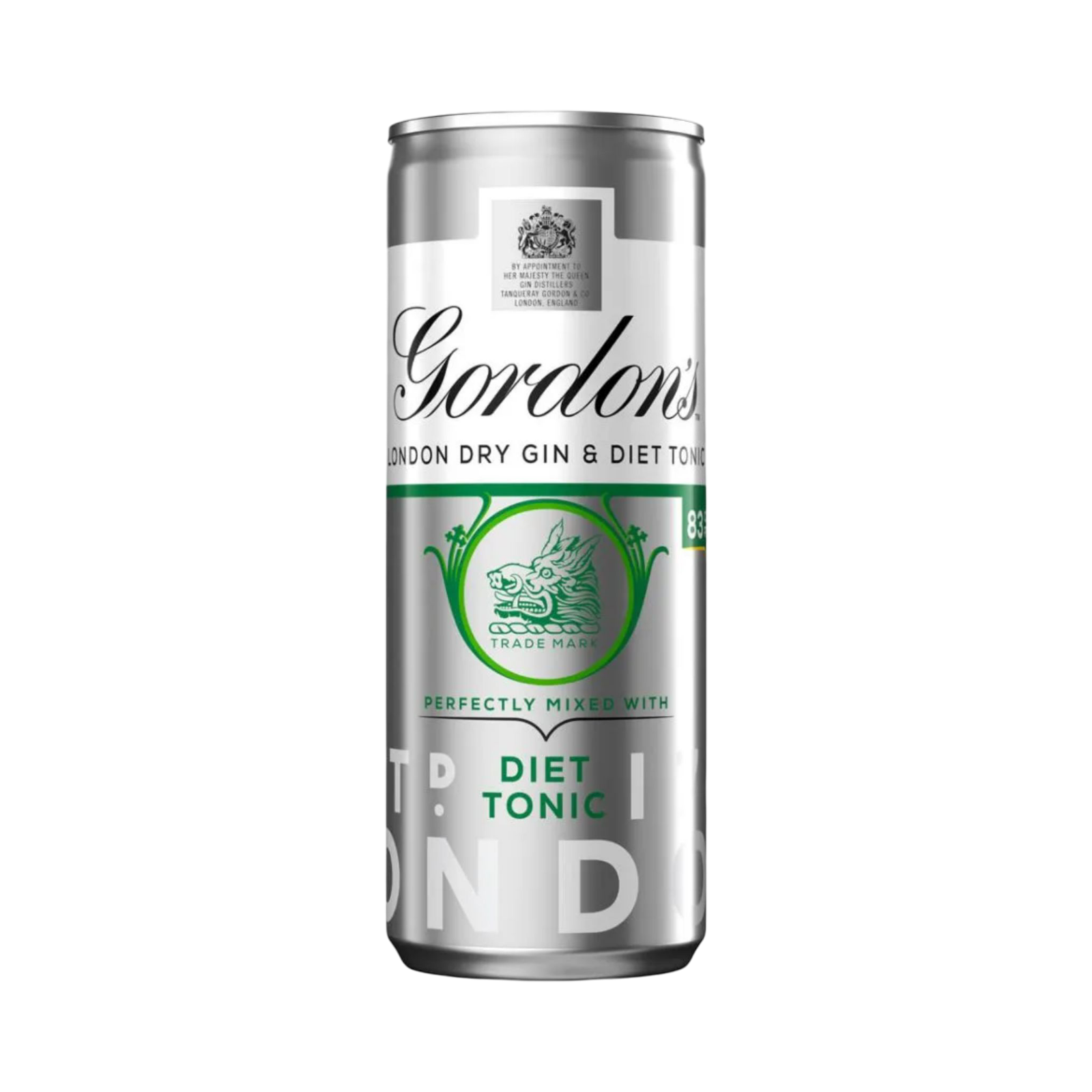 GORDON'S GIN & DIET TONIC WATER PREMIX 250ml CAN