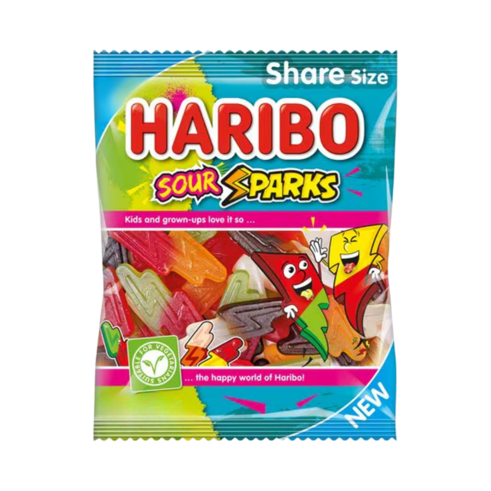 HARIBO SOUR SPARKS 140g PACKET